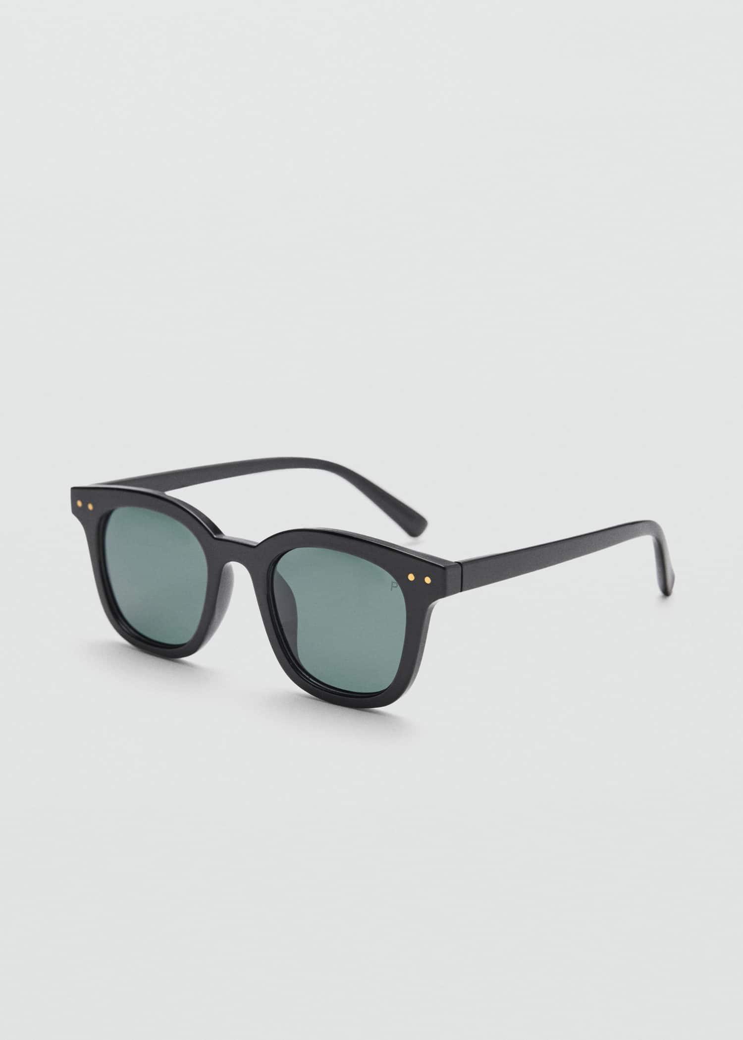Black Polarised Sunglasses, Black, large image number 0