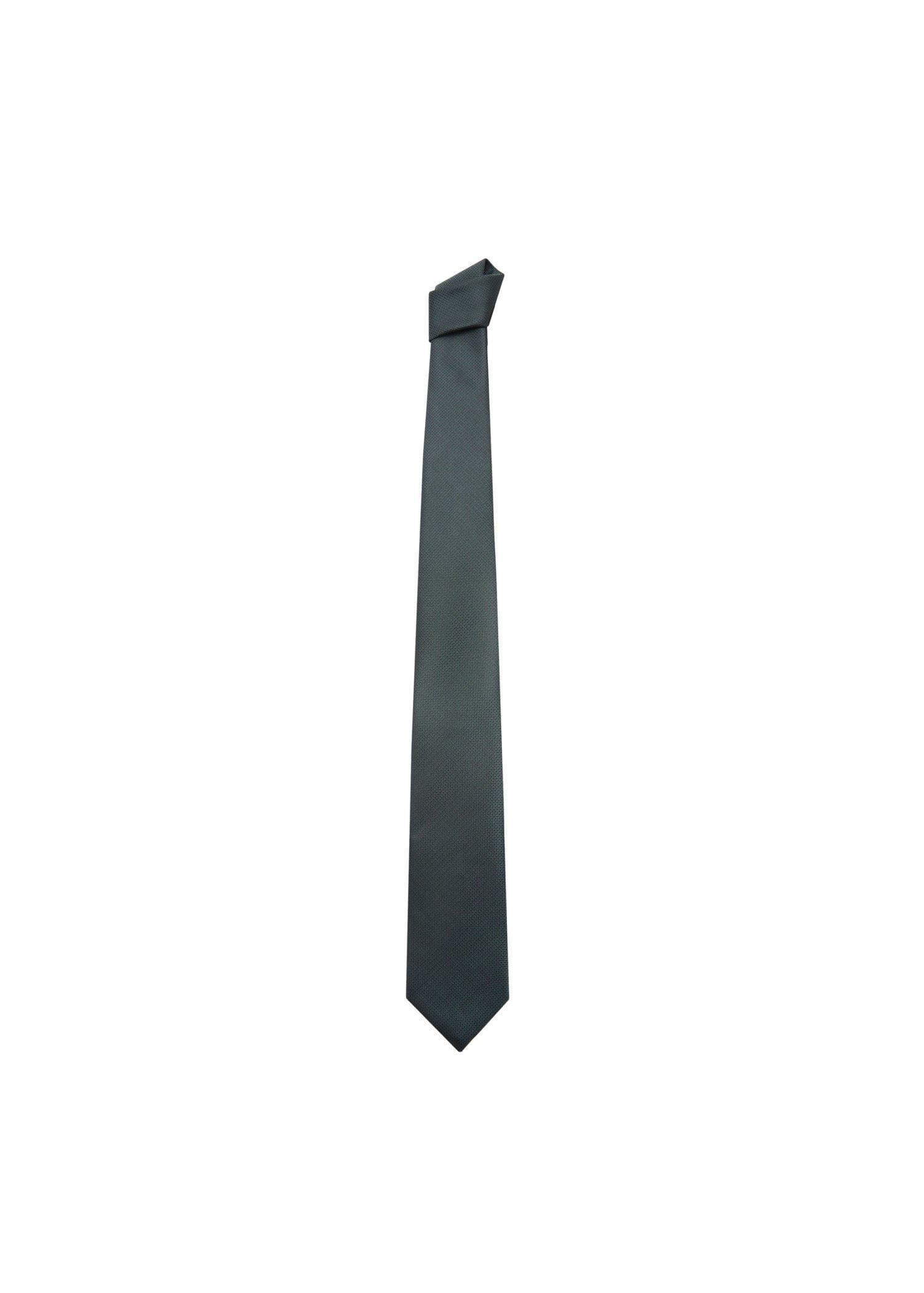 Green Crease-Resistant Structured Tie, Dark Green, large image number 1