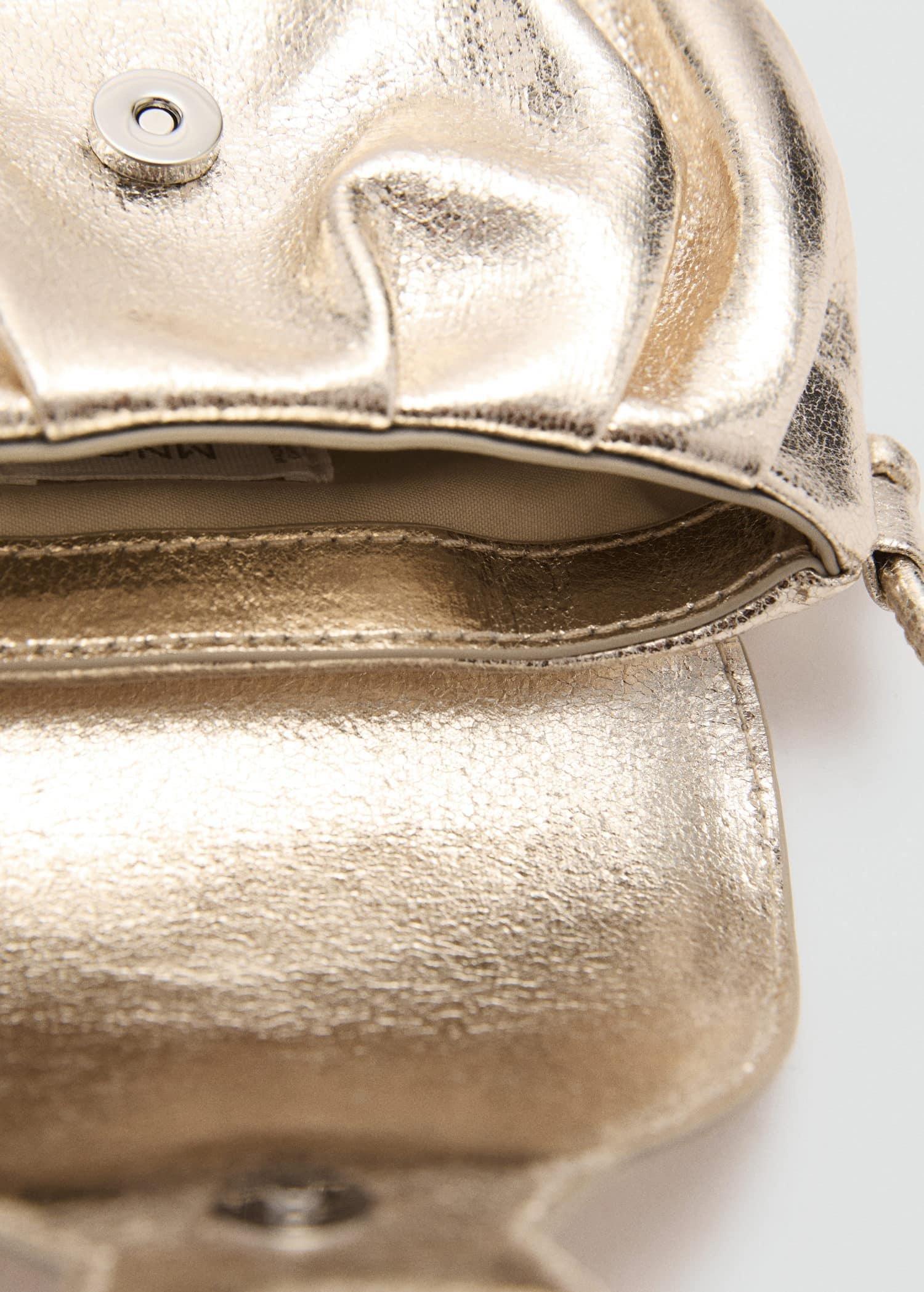 Gold Star Metallic Bag, Kids Girl, Gold, large image number 1