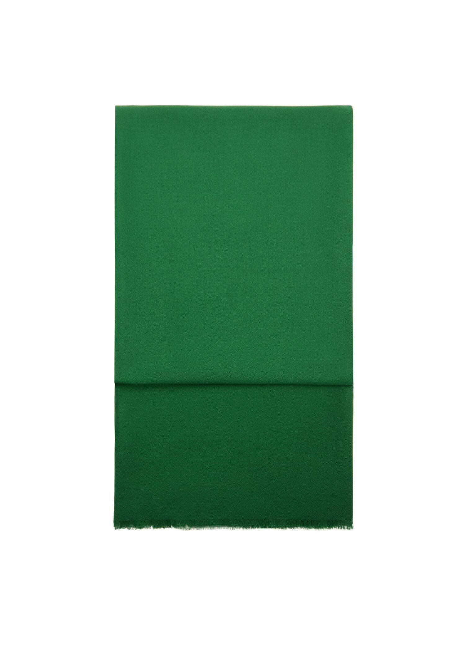 Green Flowy Scarf, Green, large image number 1