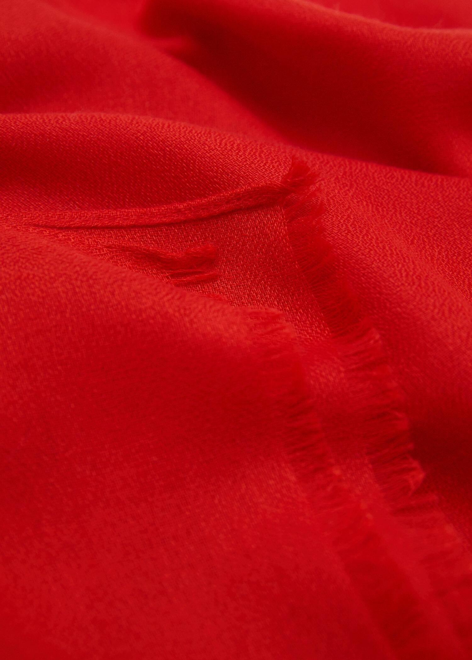 Red Flowy Scarf, Red, large image number 0