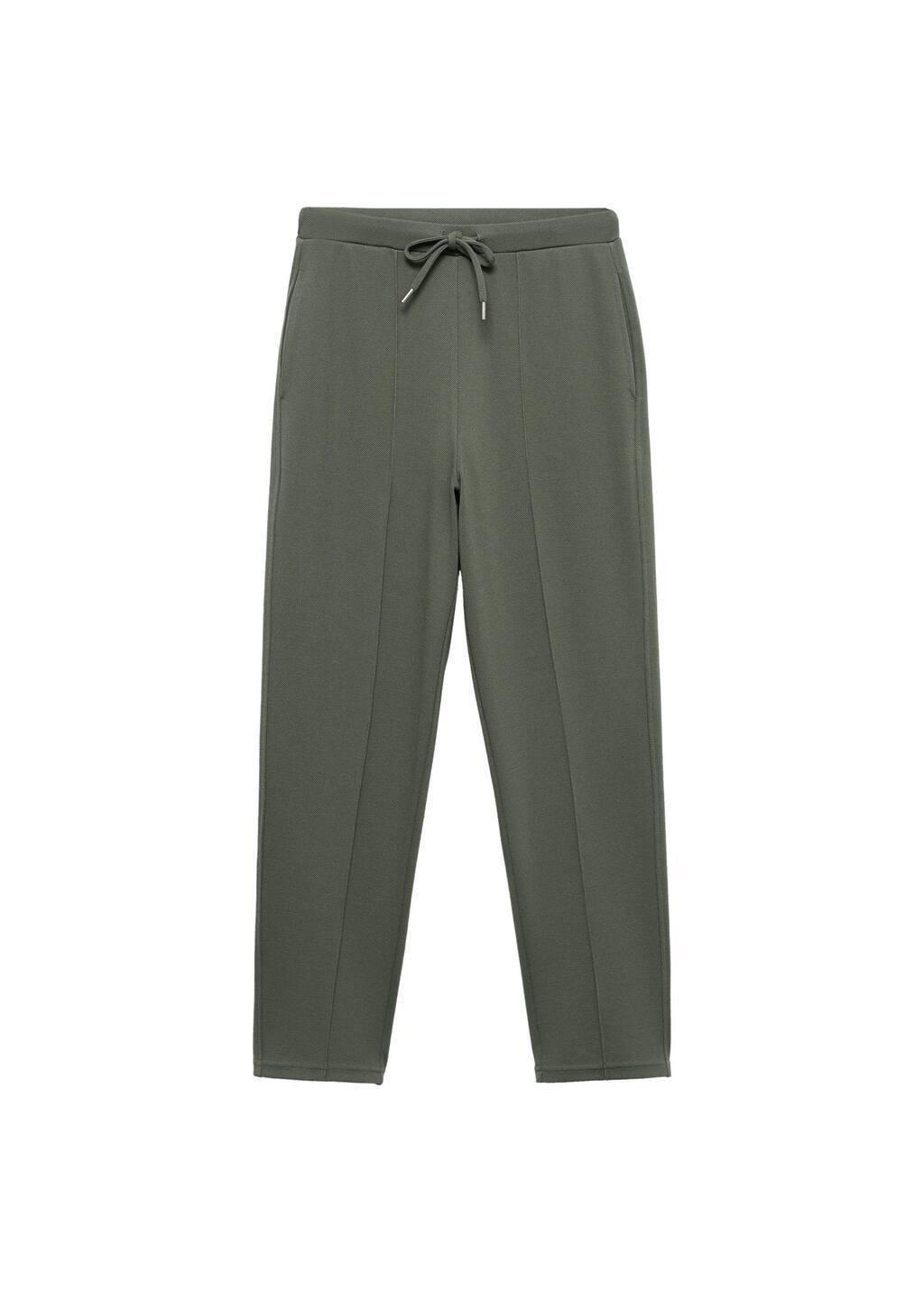 Khaki Jogger Seams Pants, , large image number 4