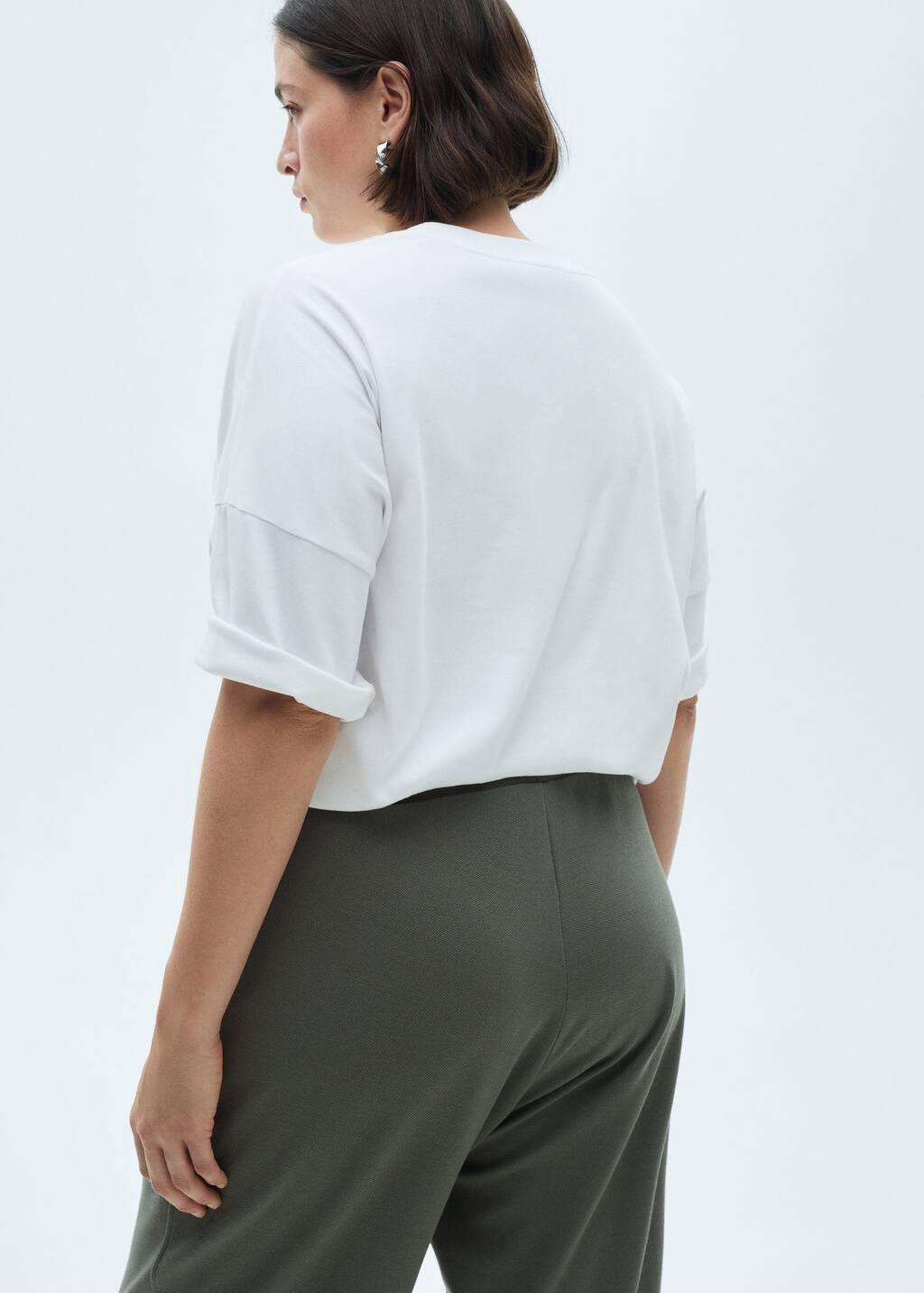 Khaki Jogger Seams Pants, , large image number 6
