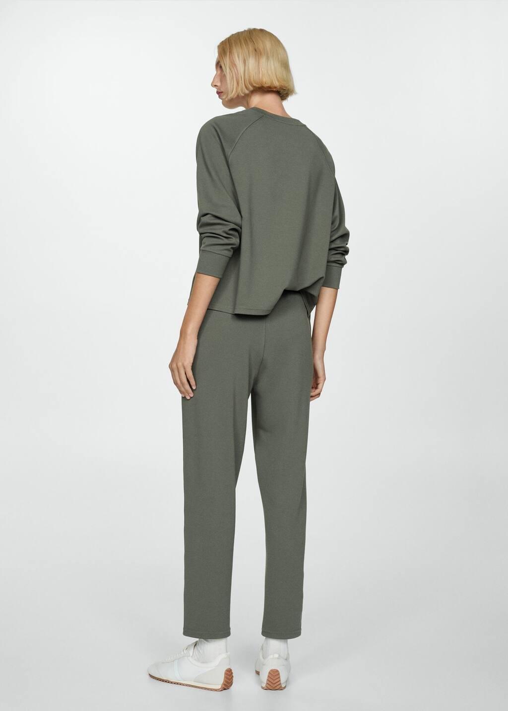 Khaki Jogger Seams Pants, , large image number 7