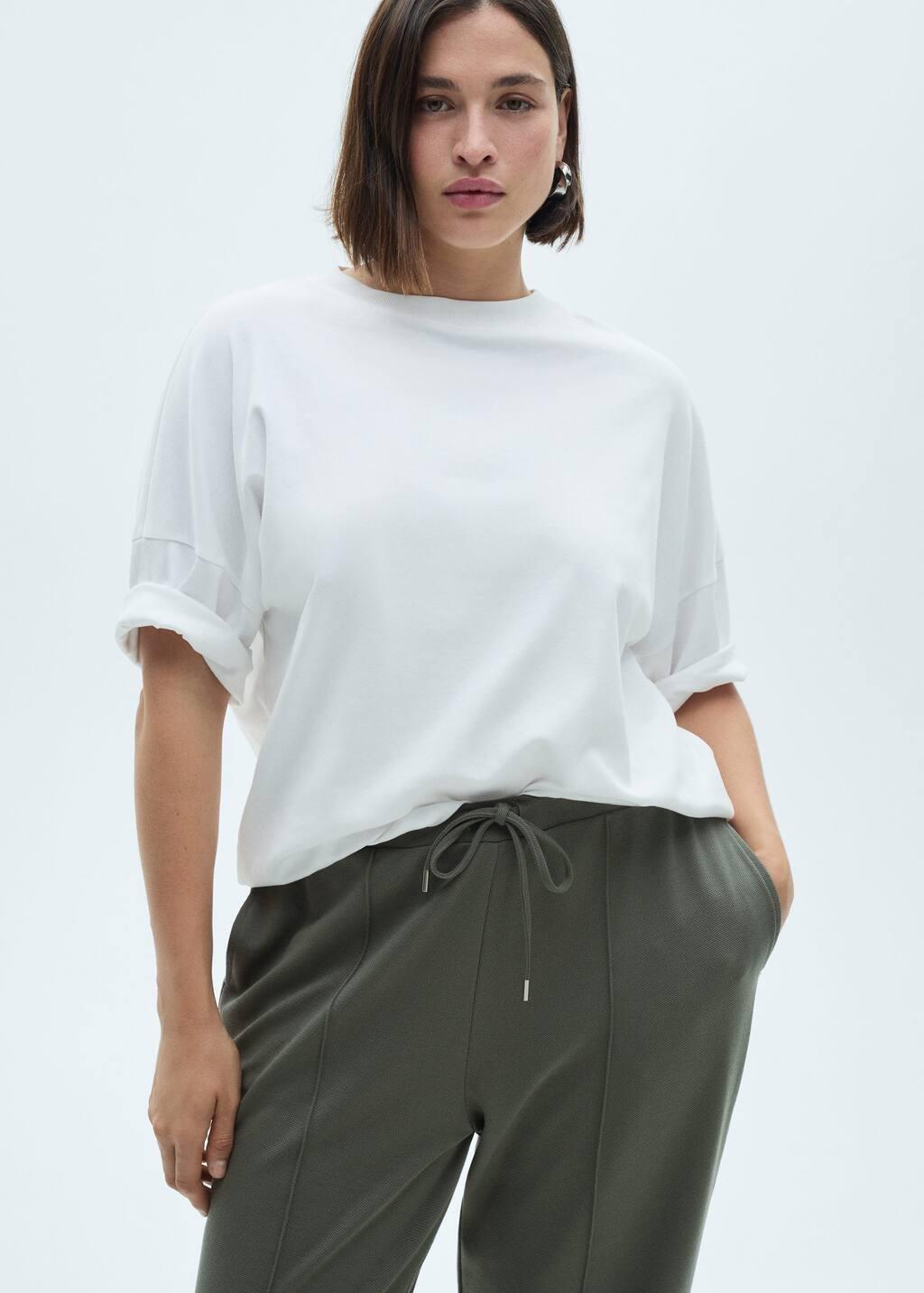 Khaki Jogger Seams Pants, , large image number 8