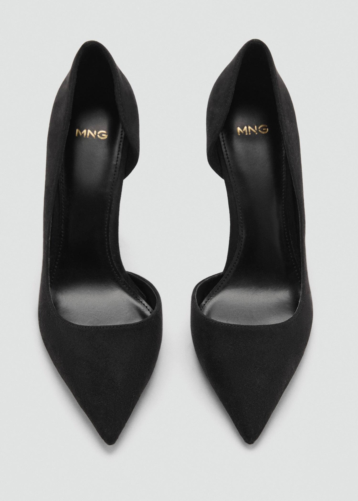 Black Asymmetrical Heeled Shoes, , large image number 4