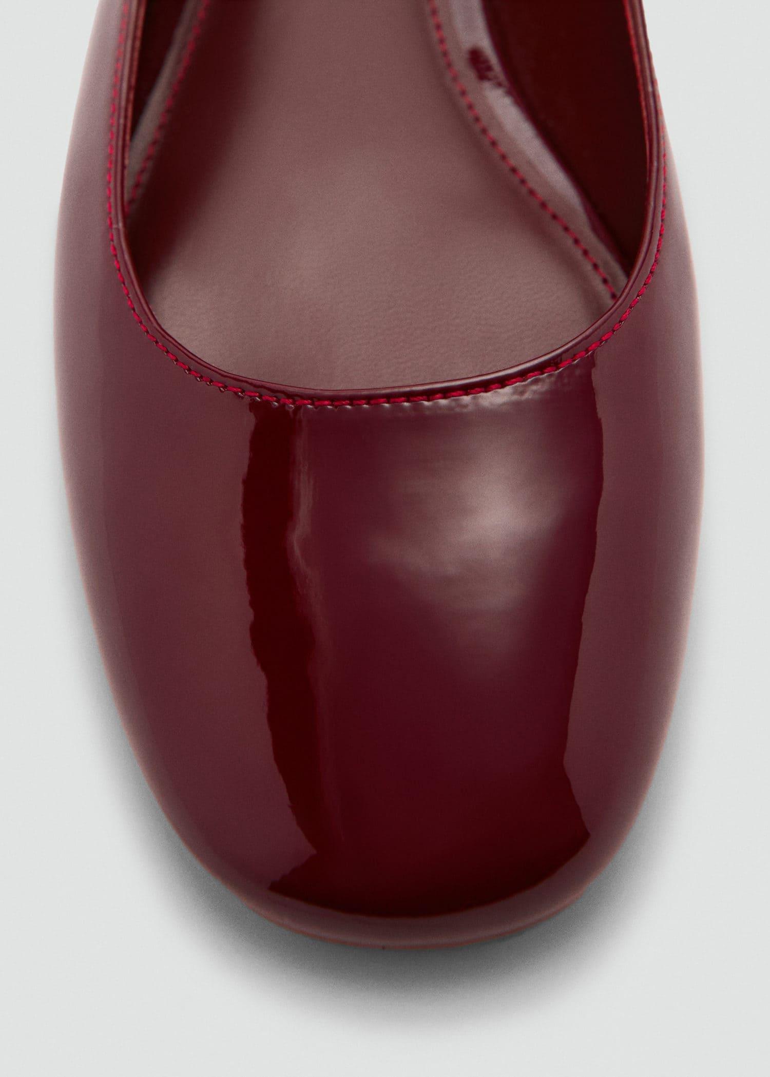 Red Patent Leather-Effect Ballet Flats, , large image number 2