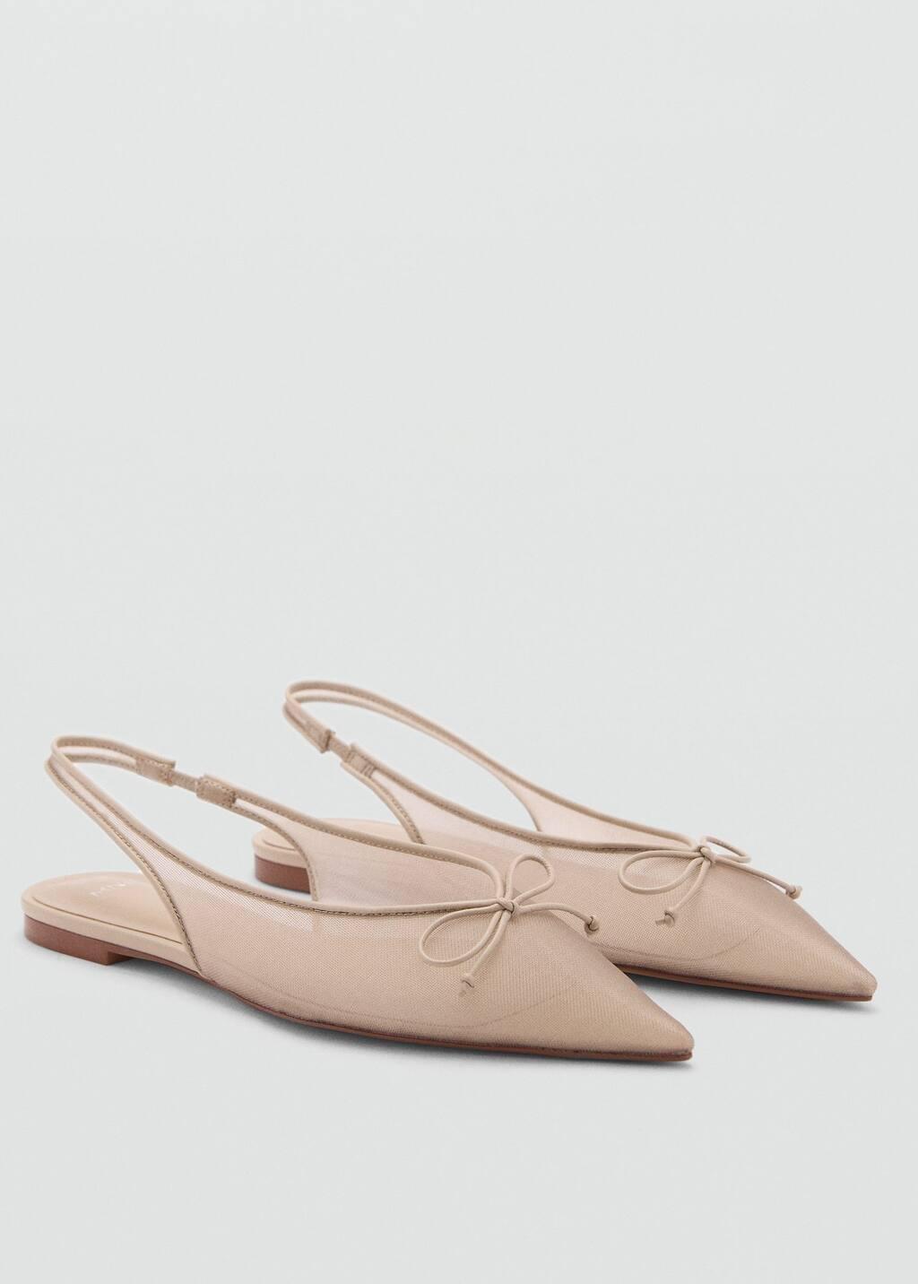 Pink Lt-Pastel Pointed Backless Ballerina, , medium