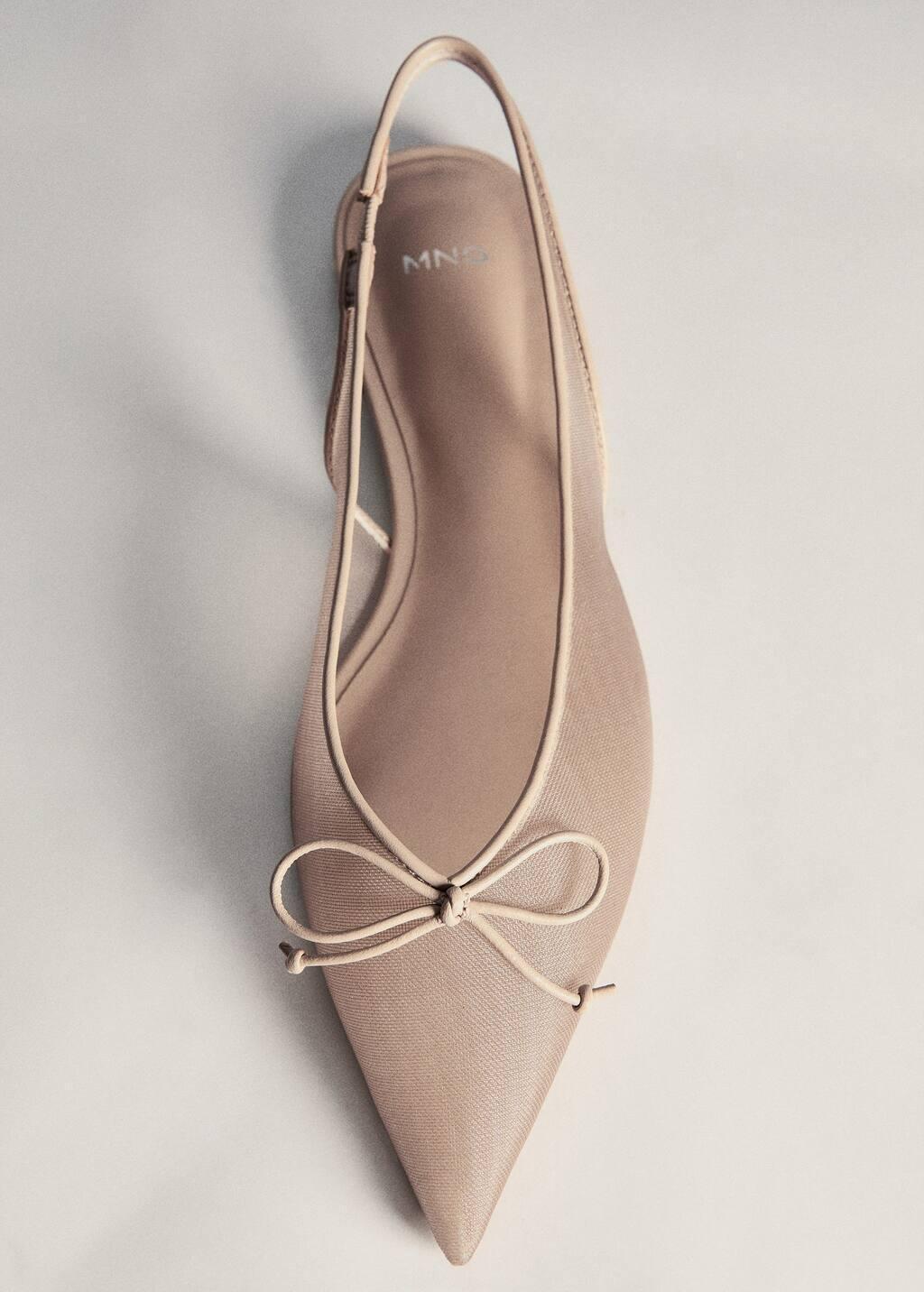 Pink Lt-Pastel Pointed Backless Ballerina, , large image number 4