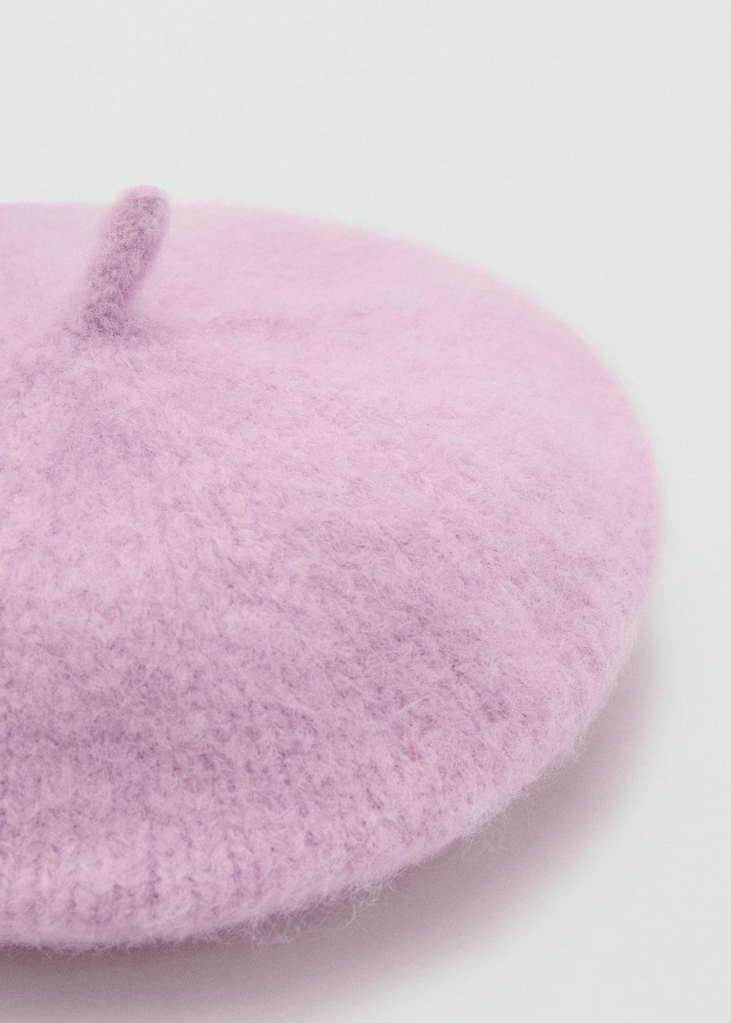 Purple Lt-Pastel Beret Hat, Light-Pastel Purple, large image number 0