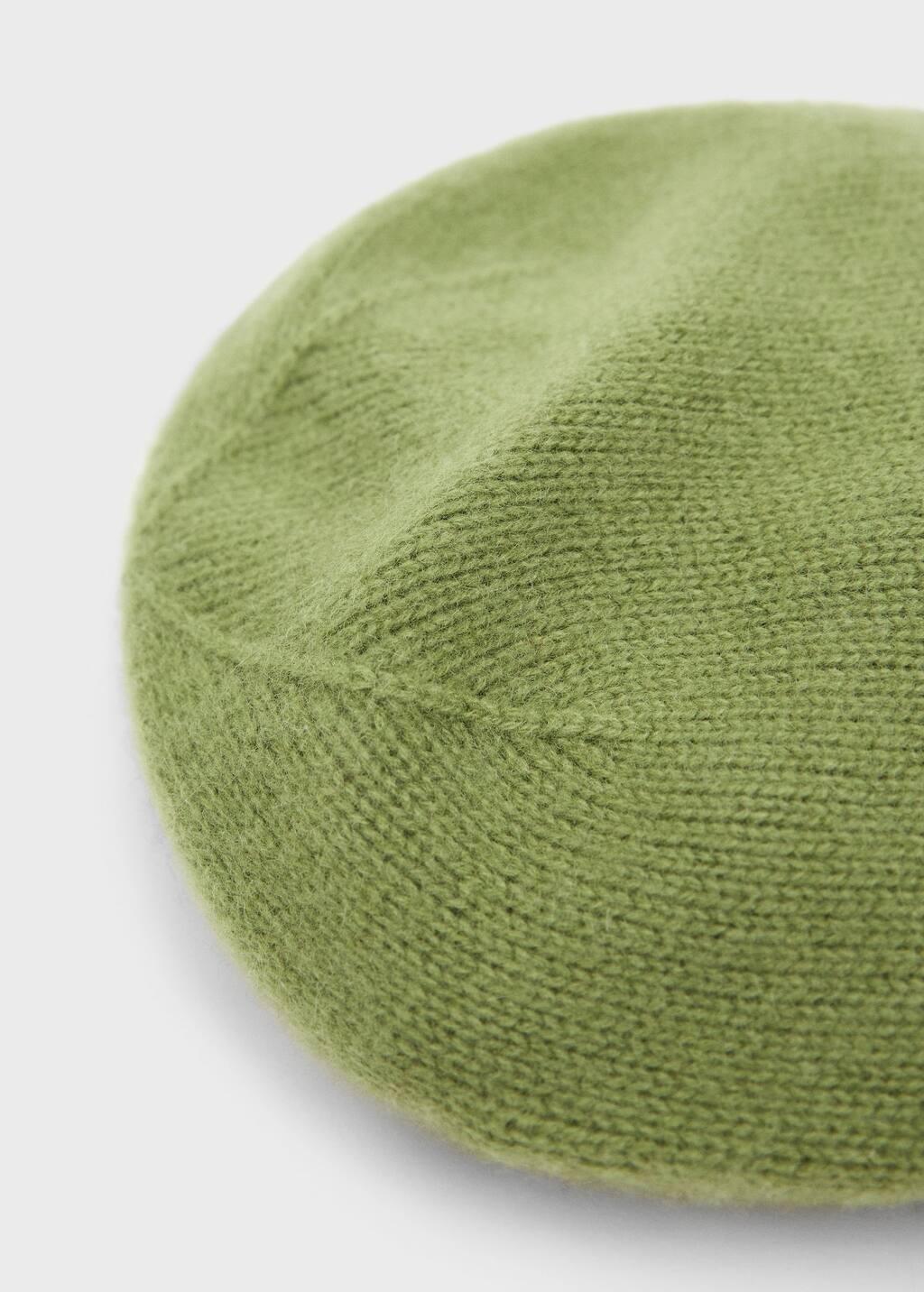 Green 100% Cashmere Beanie, Green, large image number 0