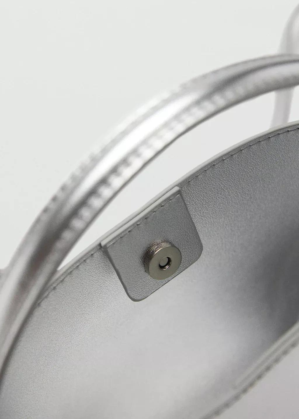 Silver Plain Clutch, Silver, large image number 2