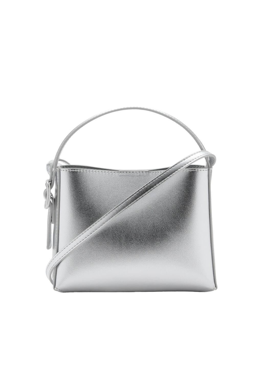 Silver Plain Clutch, Silver, large image number 3