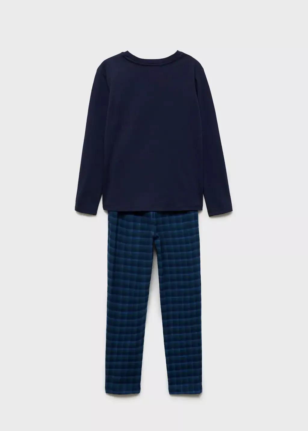 Blue Printed Long Pyjamas, Kids Boy, , large image number 2