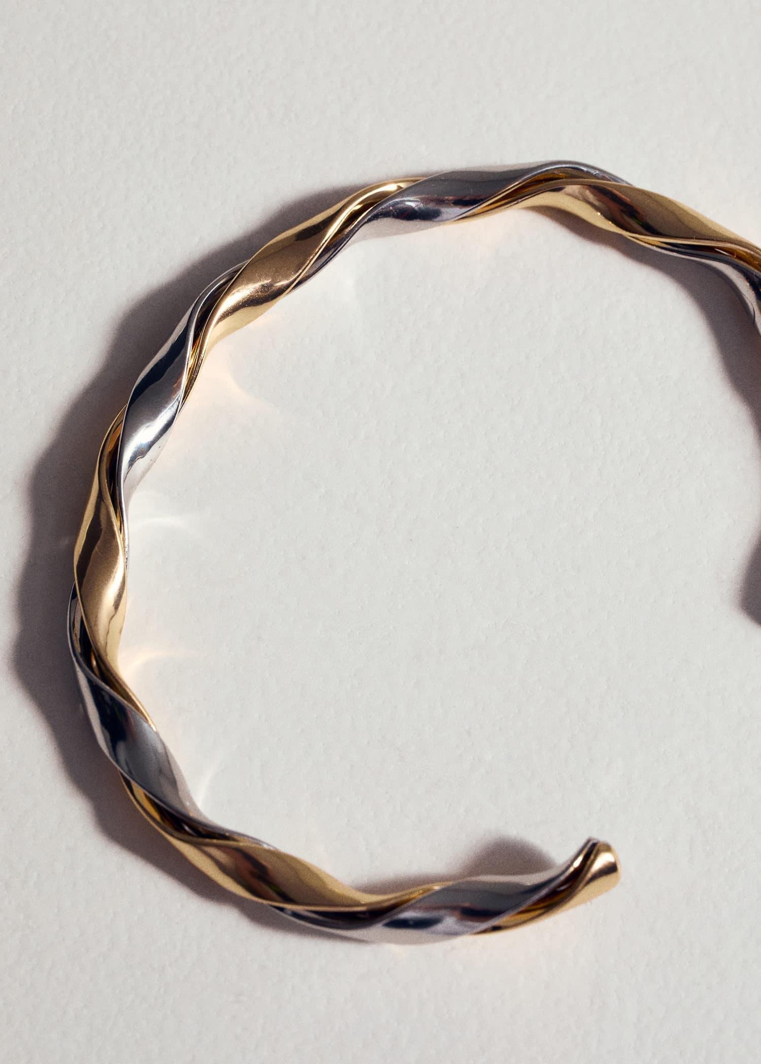Gold Irregular Combined Bracelet, Gold, large image number 1