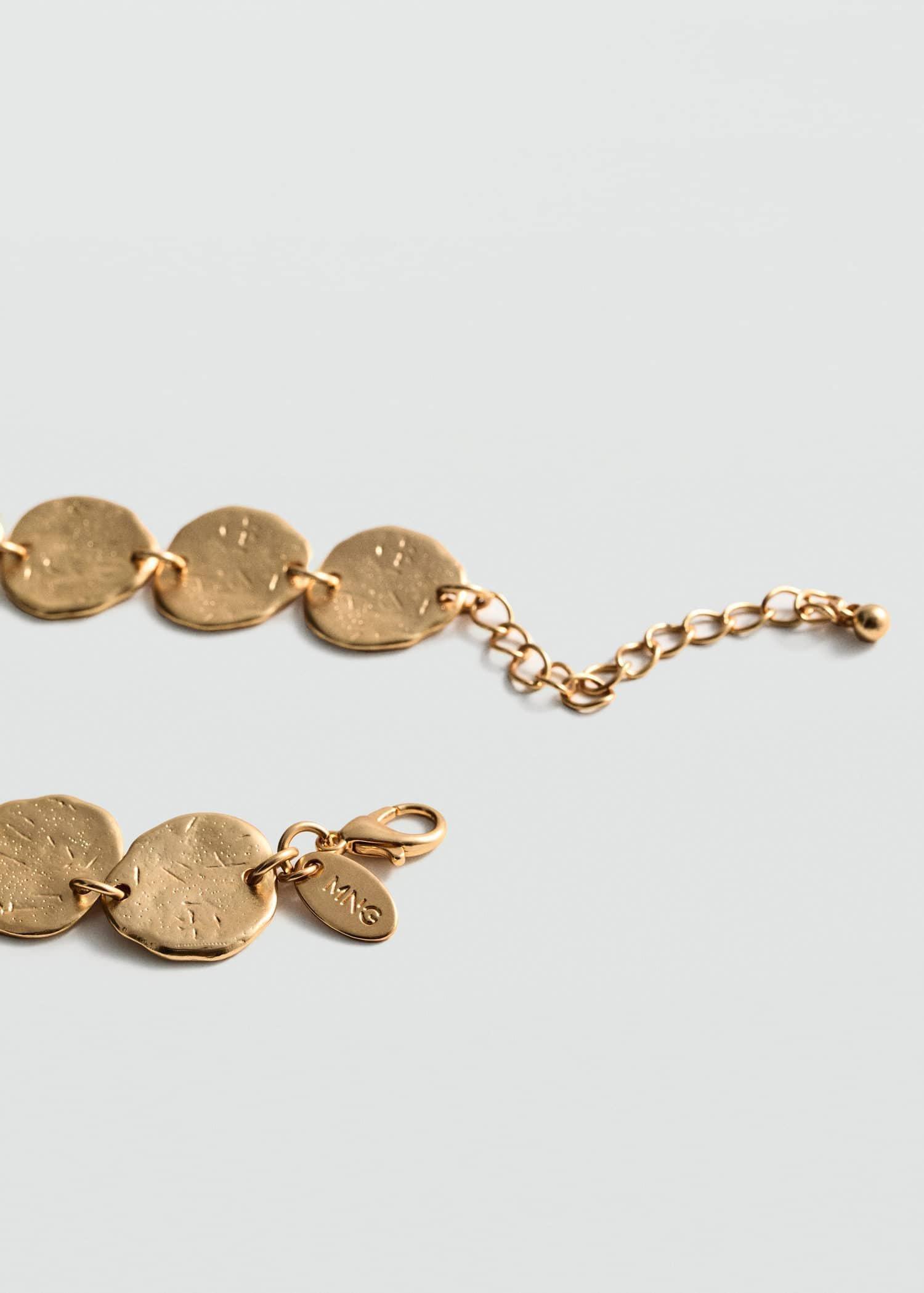 Gold Coin Charm Necklace, 0201_OR, large image number 1