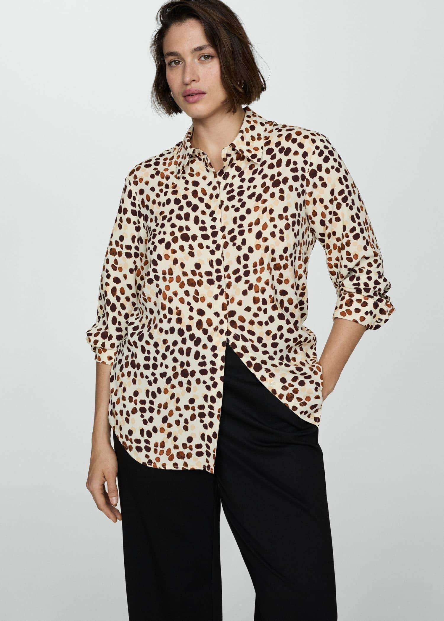 Pink Printed Flowy Shirt, , large image number 7