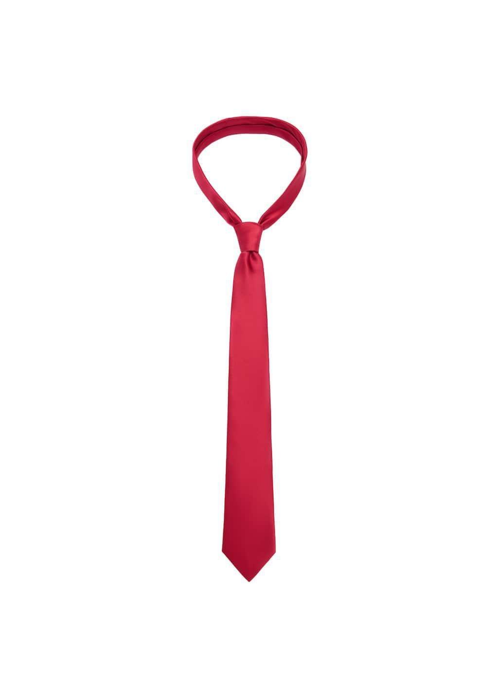Red Narrow Tie, Red, large image number 2