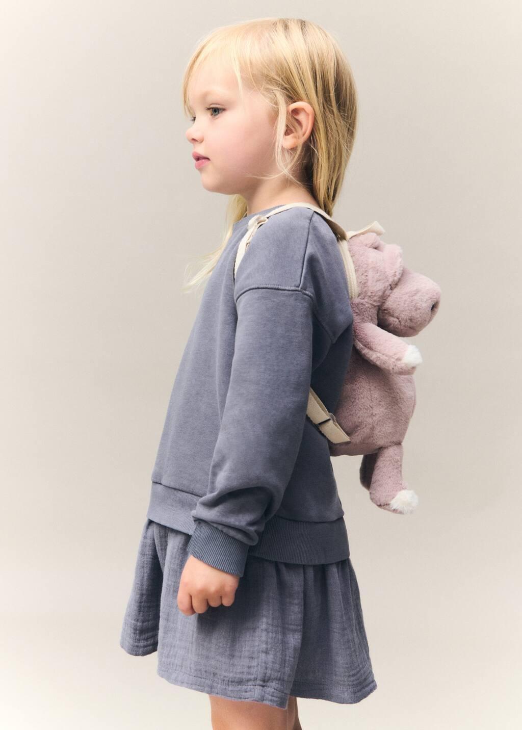 Pink Lt-Pastel Backpack Hypopotam, Baby Girl, Light-Pastel Pink, large image number 4