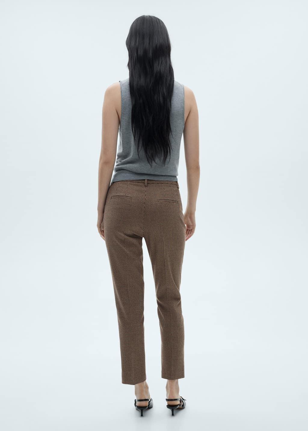 Red Mid-Rise Skinny Trousers, , large image number 4