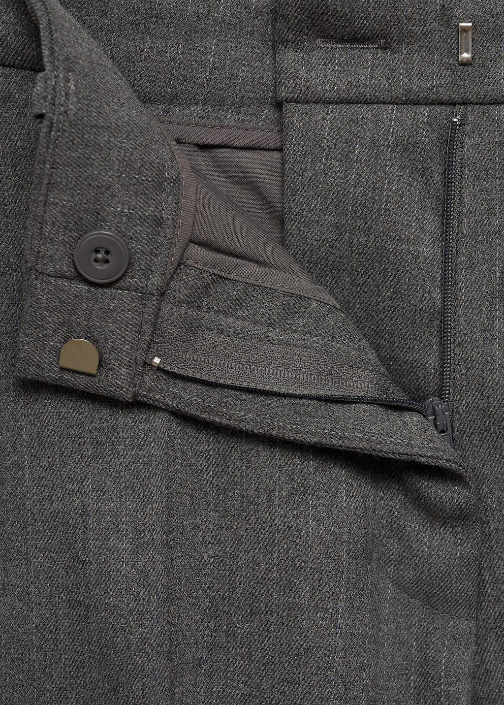 Grey Mid-Rise Skinny Trousers, , large image number 5