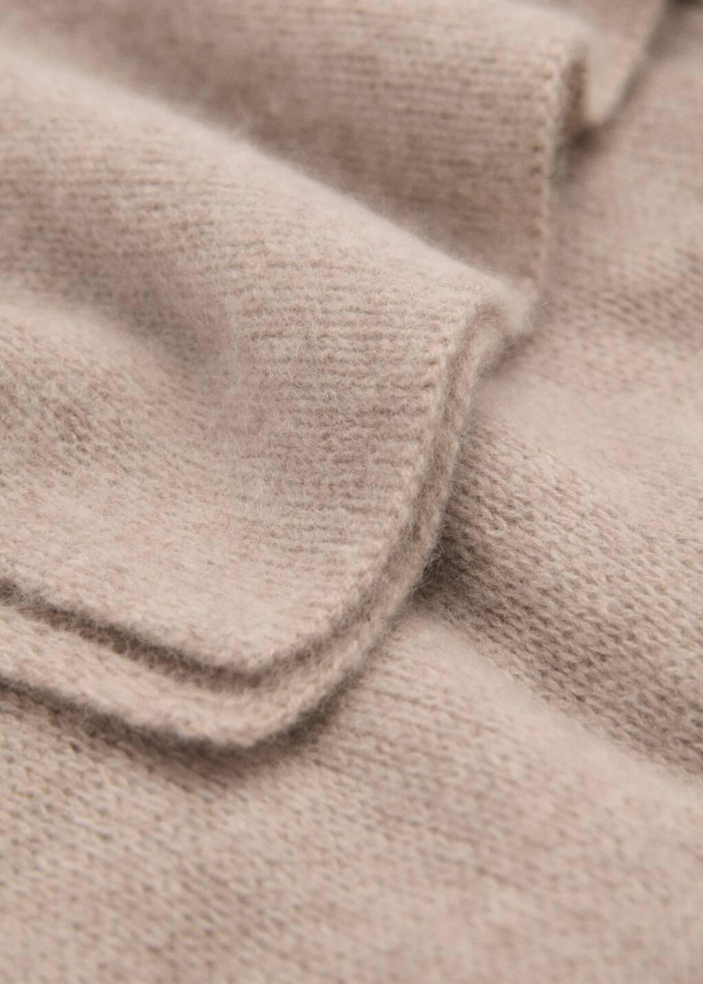 Brown 100% Cashmere Scarf, Medium Brown, large image number 0