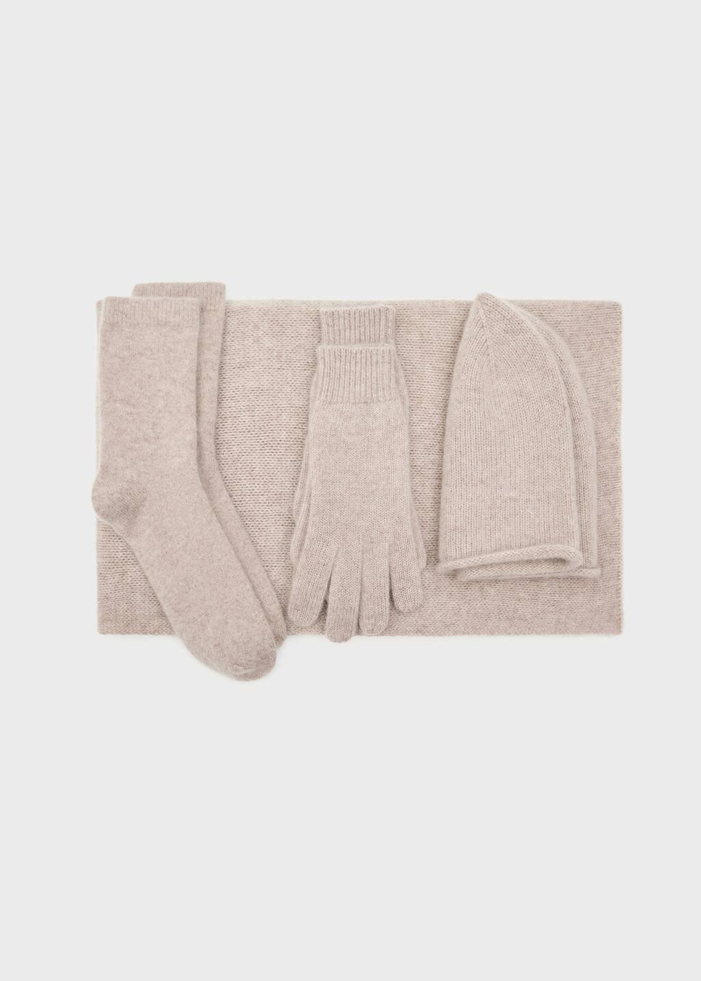 Brown 100% Cashmere Scarf, Medium Brown, large image number 3