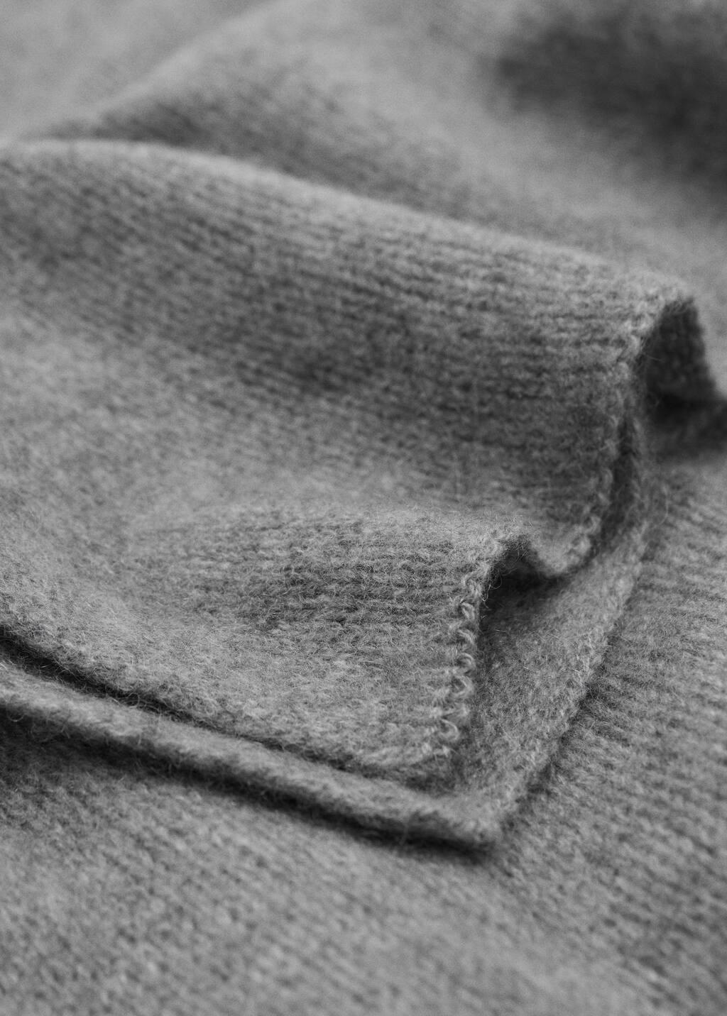 Grey 100% Cashmere Scarf, Medium Grey, large image number 0