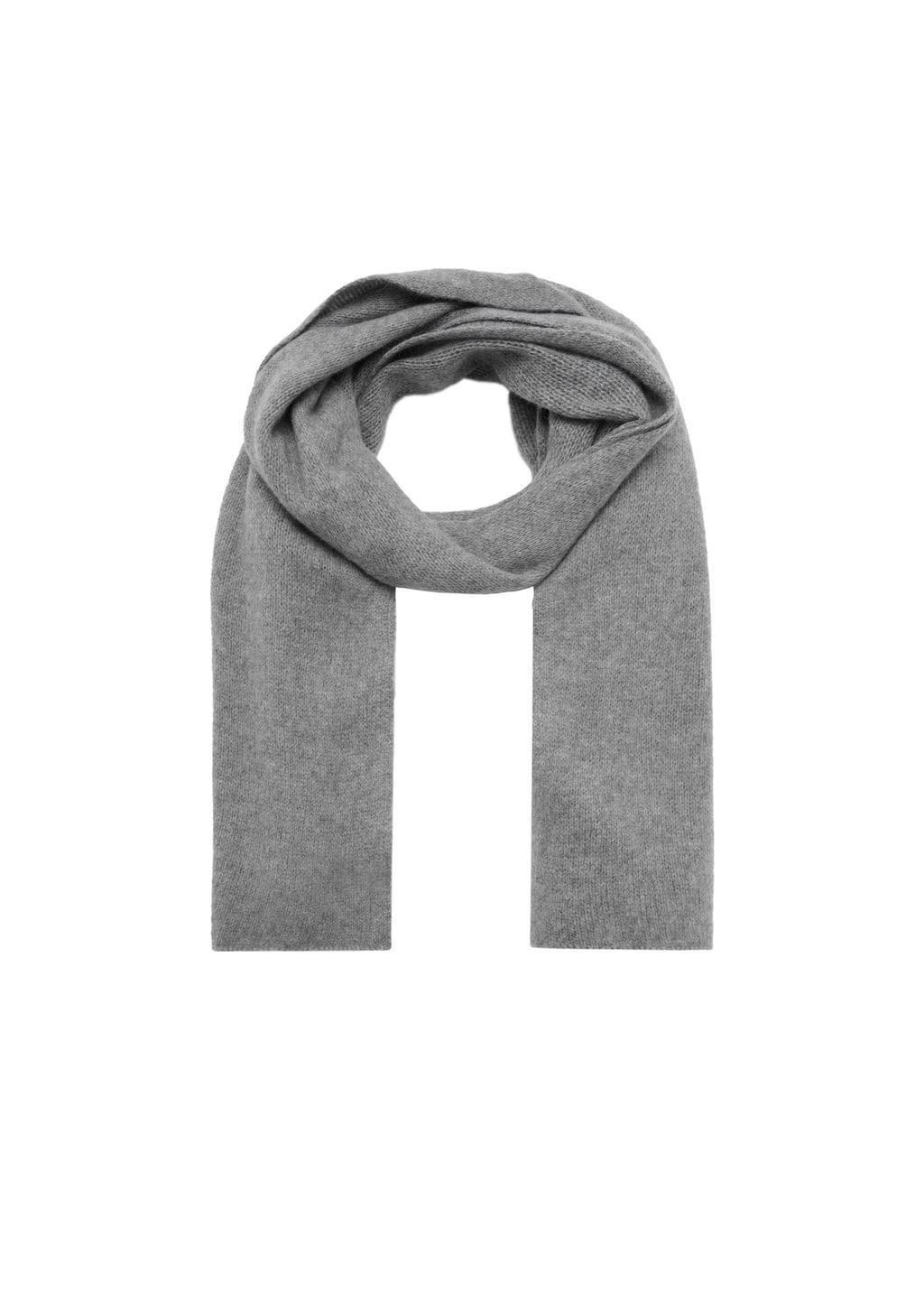 Grey 100% Cashmere Scarf, Medium Grey, large image number 4