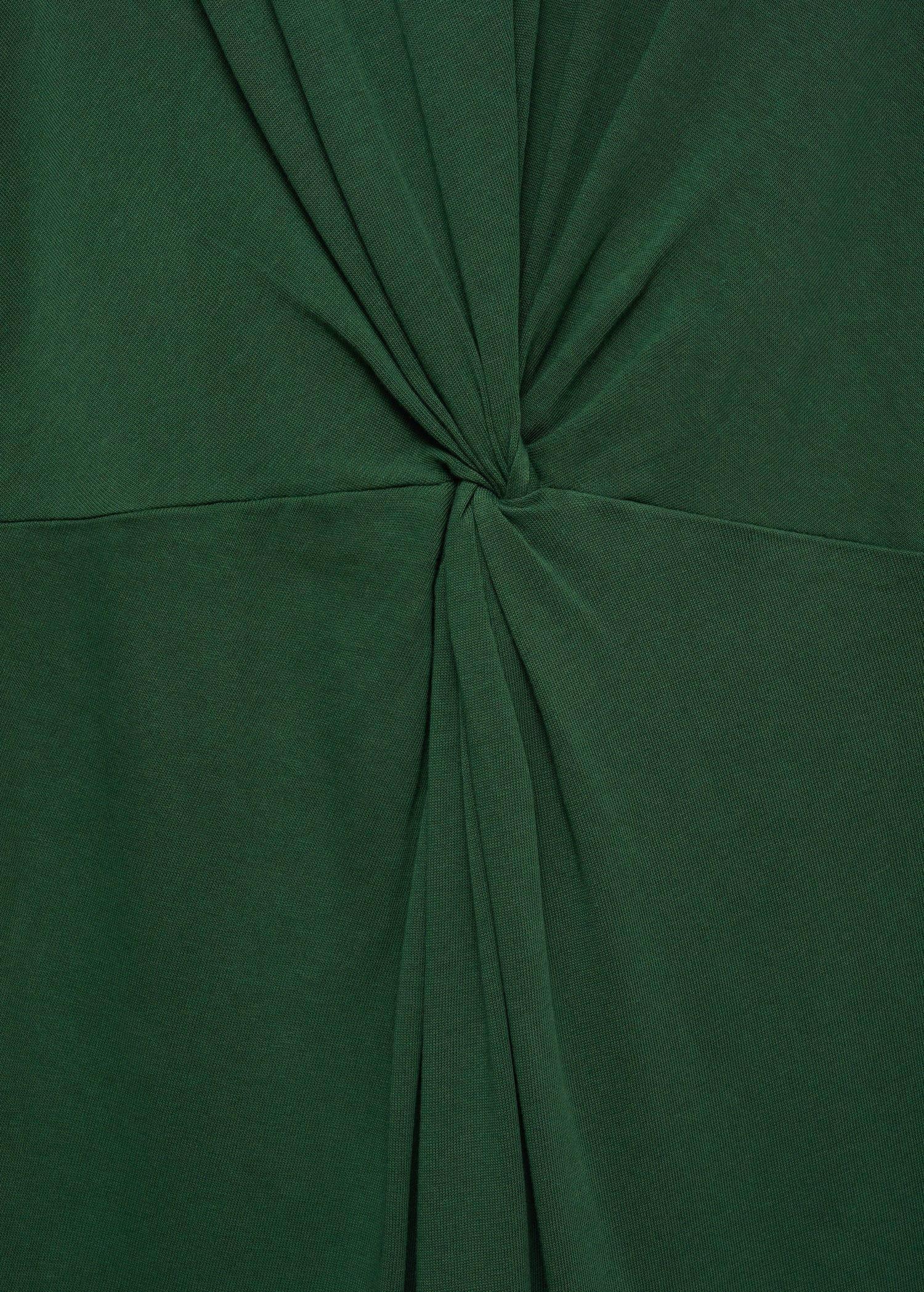 Green Draped Midi-Dress, , large image number 13