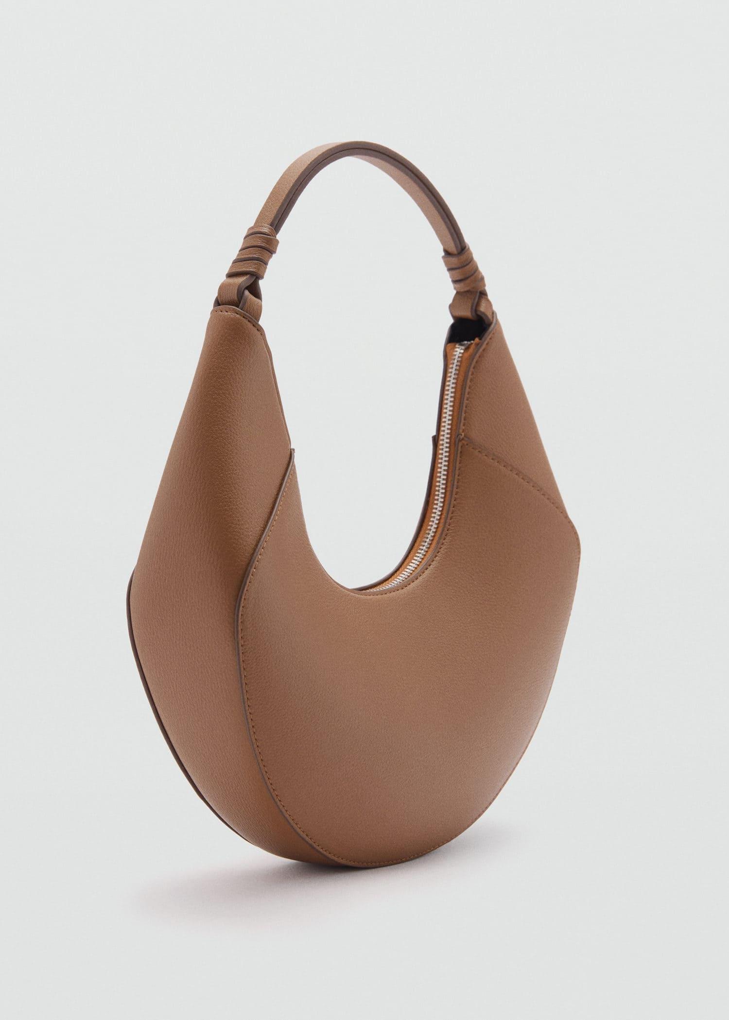 Brown Leather-Effect Shoulder Bag, Medium Brown, large image number 0