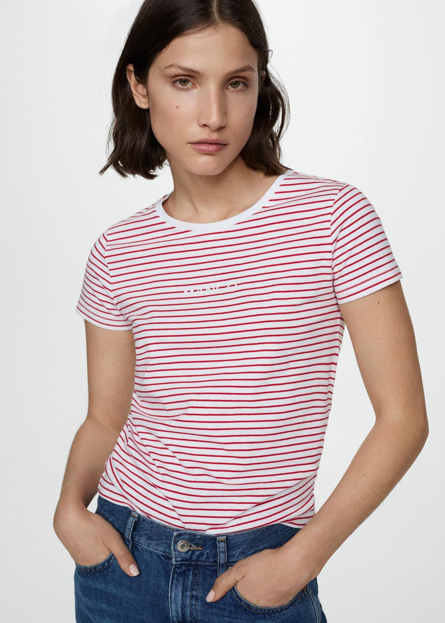 Red Striped Logo T-Shirt, , large image number 0