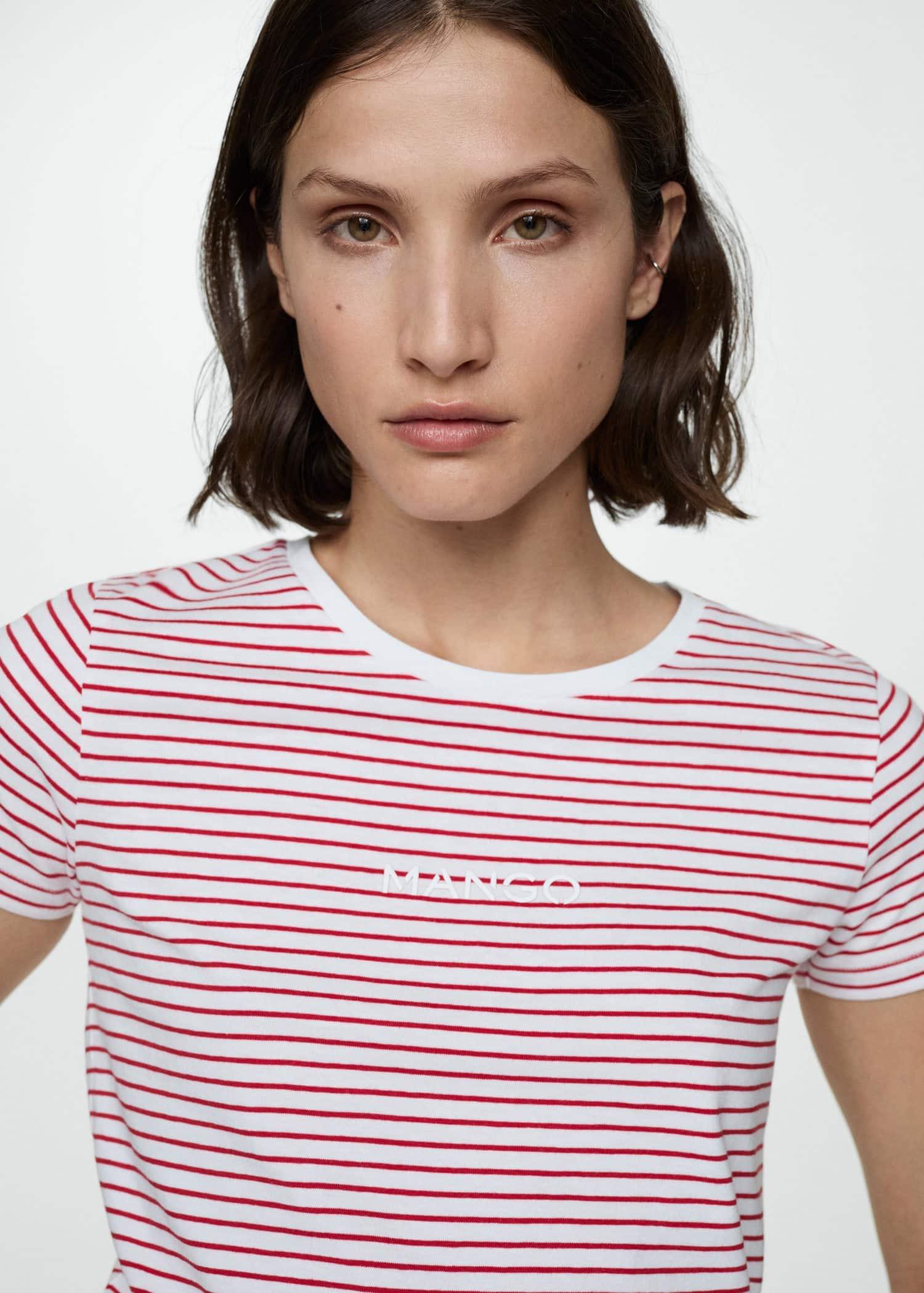 Red Striped Logo T-Shirt, , large image number 1