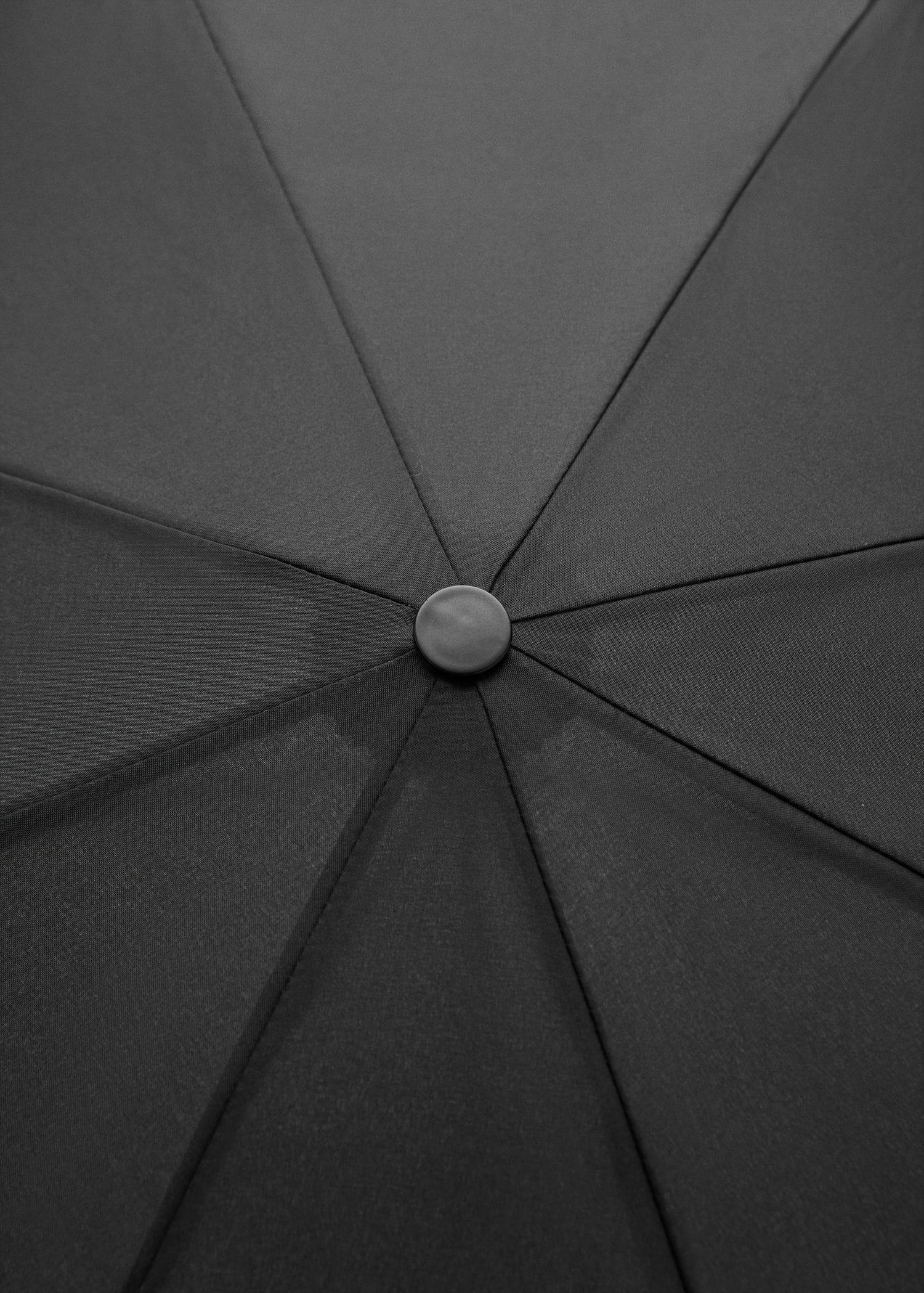 Black Plain Folding Umbrella, , large image number 2