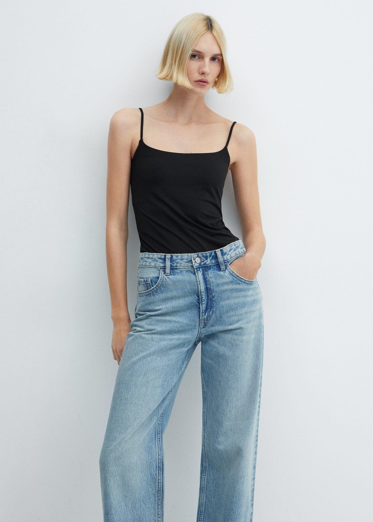 Black Strapless Halter Neck Top, , large image number 0