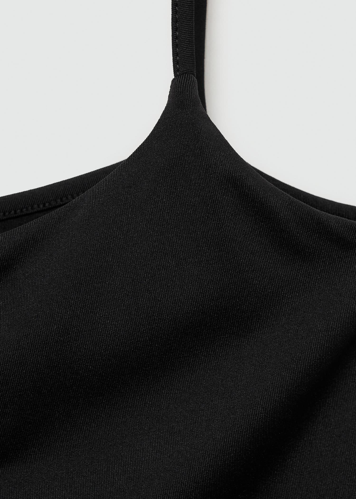 Black Strapless Halter Neck Top, , large image number 2