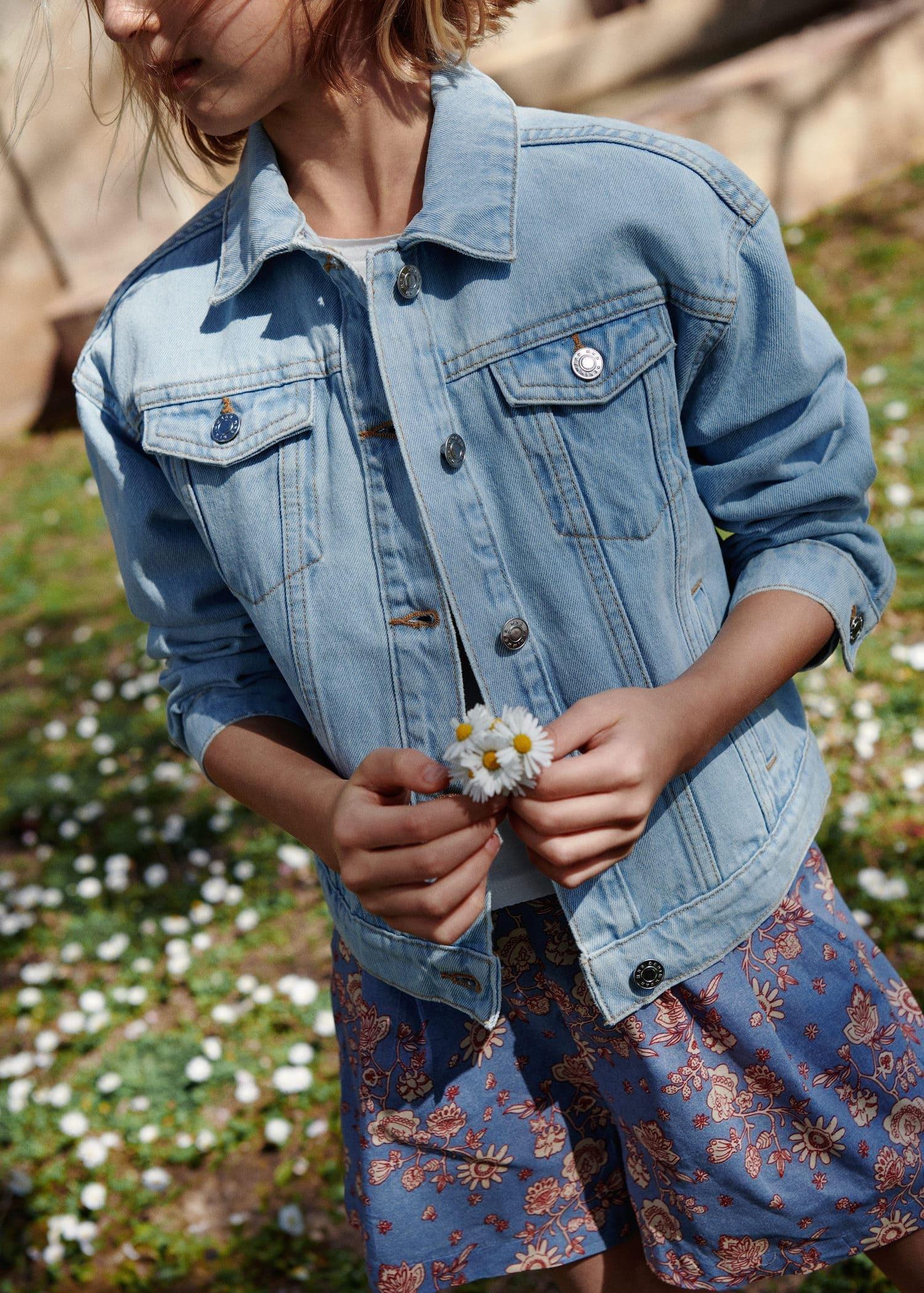 Blue Denim Jacket, Kids Girls, , large image number 3