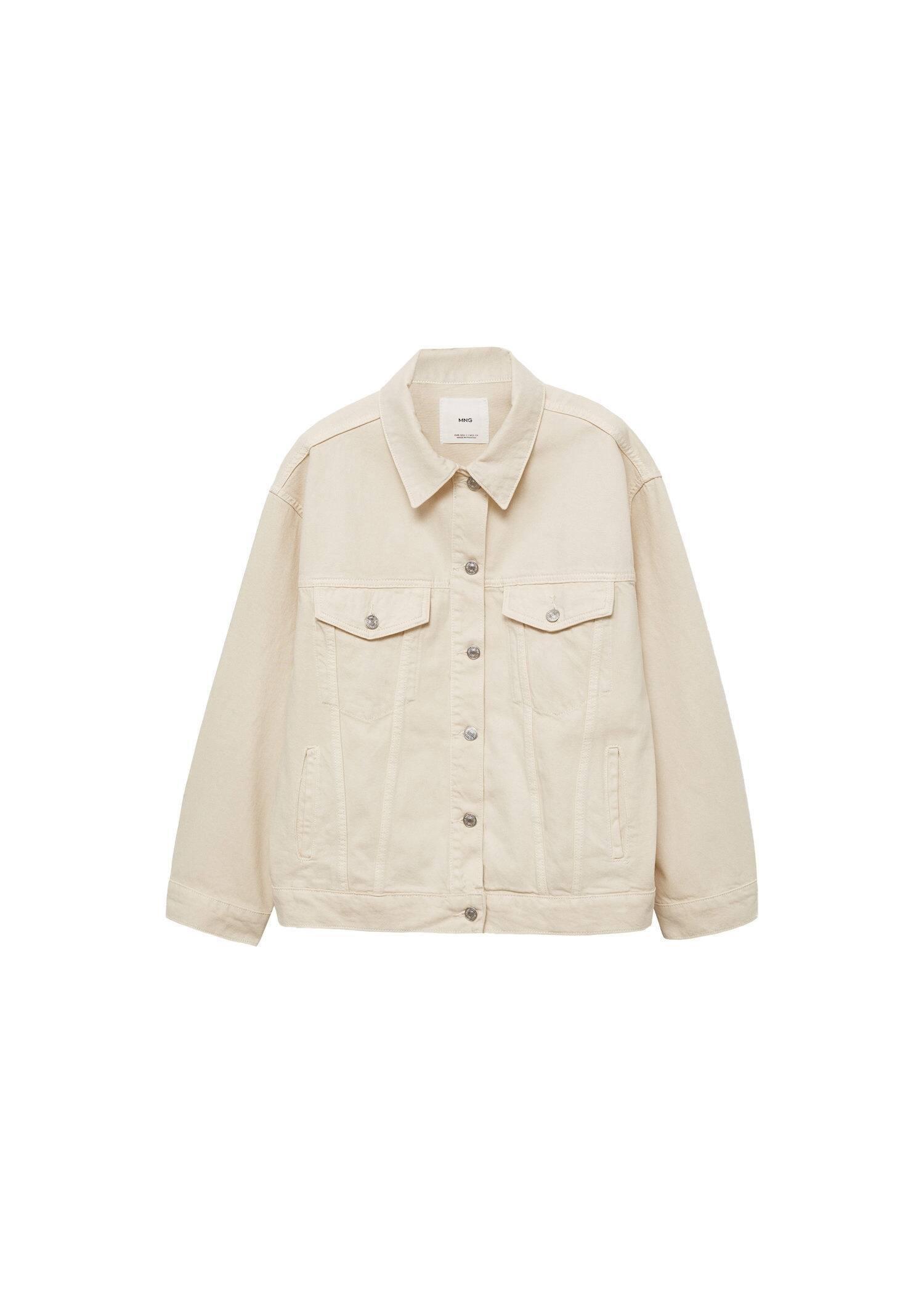 White Oversize Denim Jacket, , large image number 3