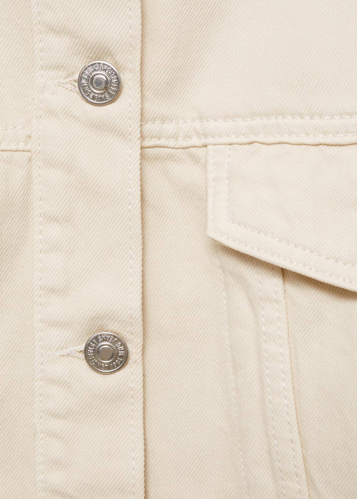White Oversize Denim Jacket, , large image number 4