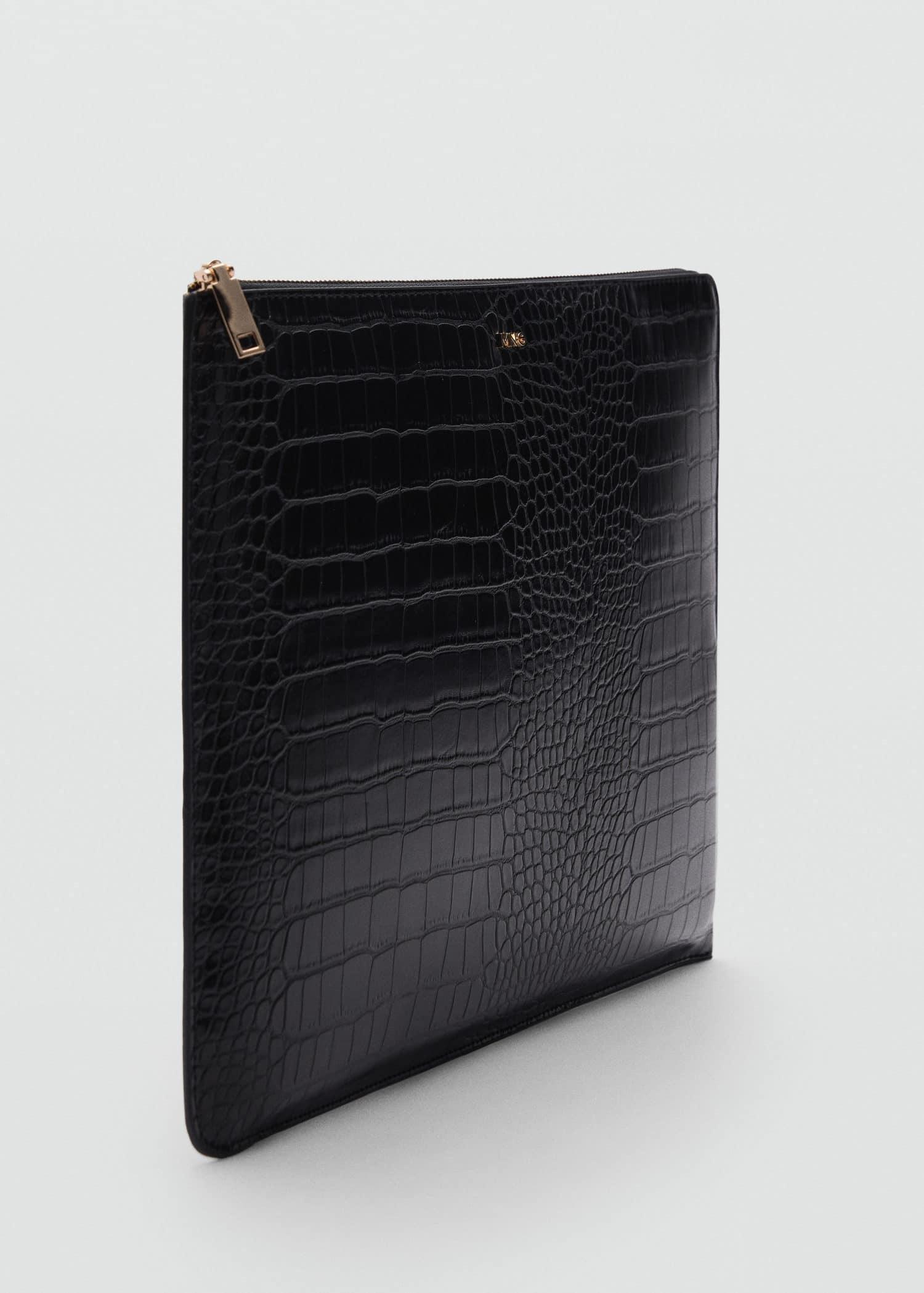 Black Animal Print Laptop Case, 0201_99, large image number 0