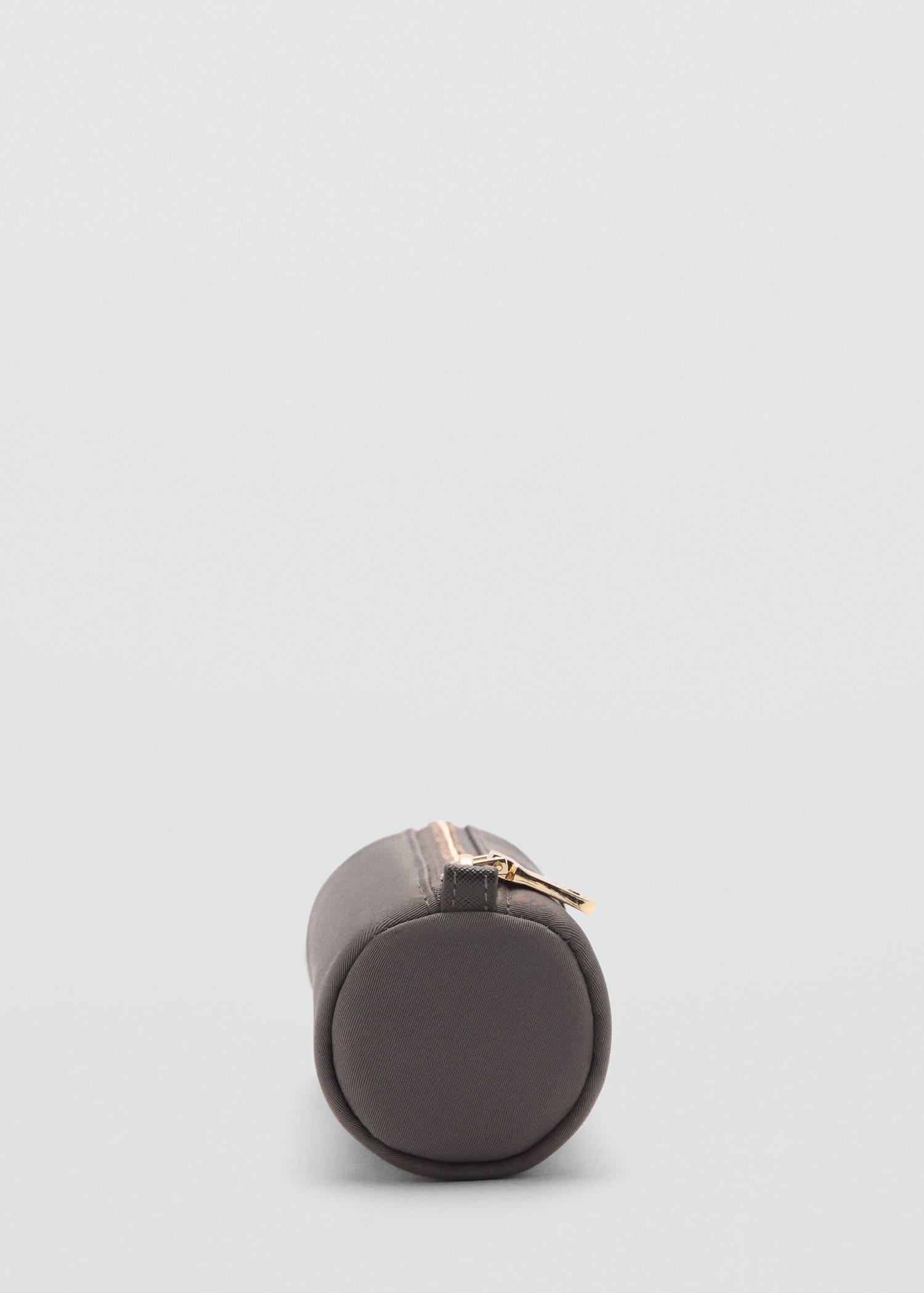 Grey Logo Zipped Pencil Case, Dark Grey, large image number 1
