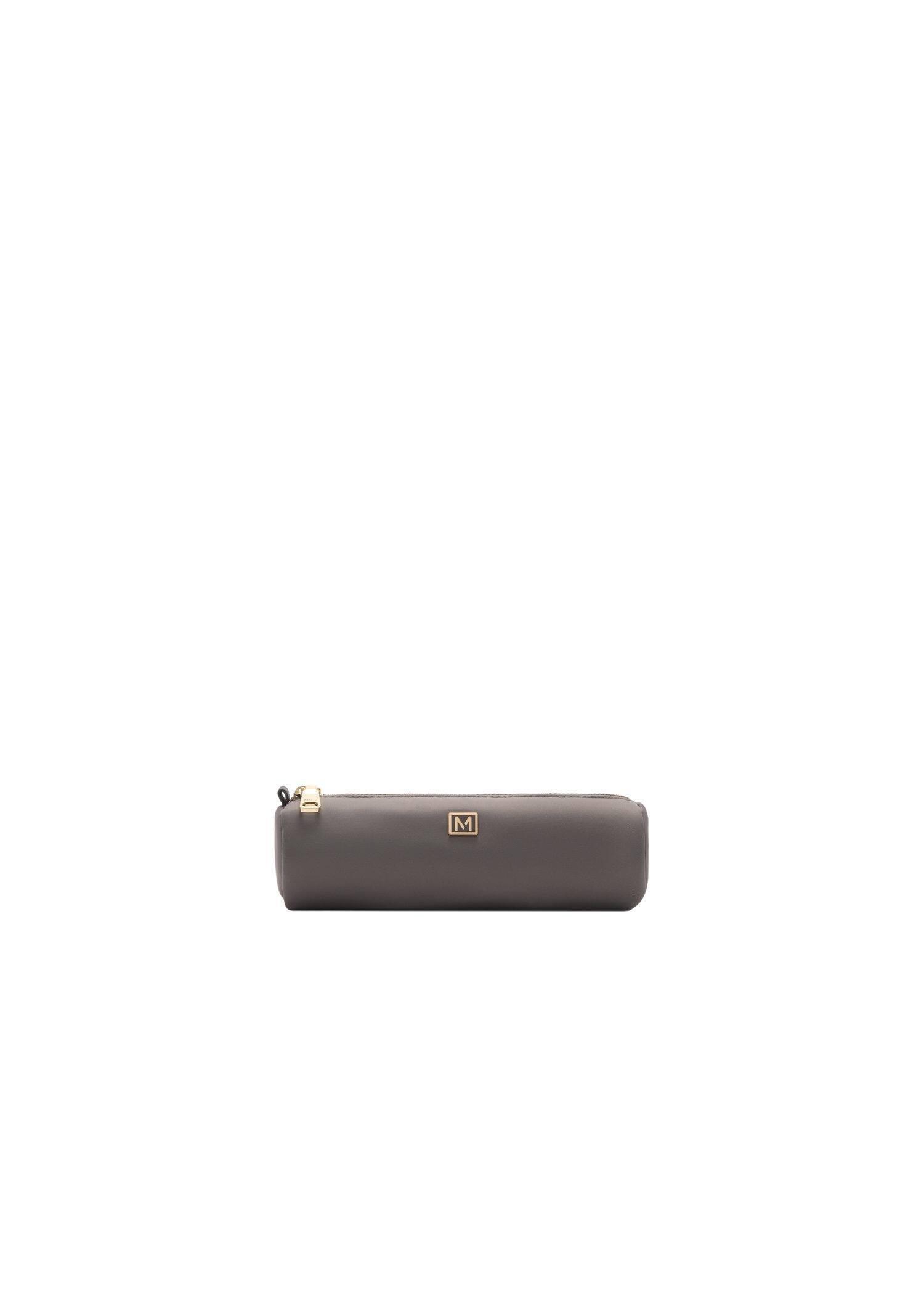 Grey Logo Zipped Pencil Case, Dark Grey, large image number 3
