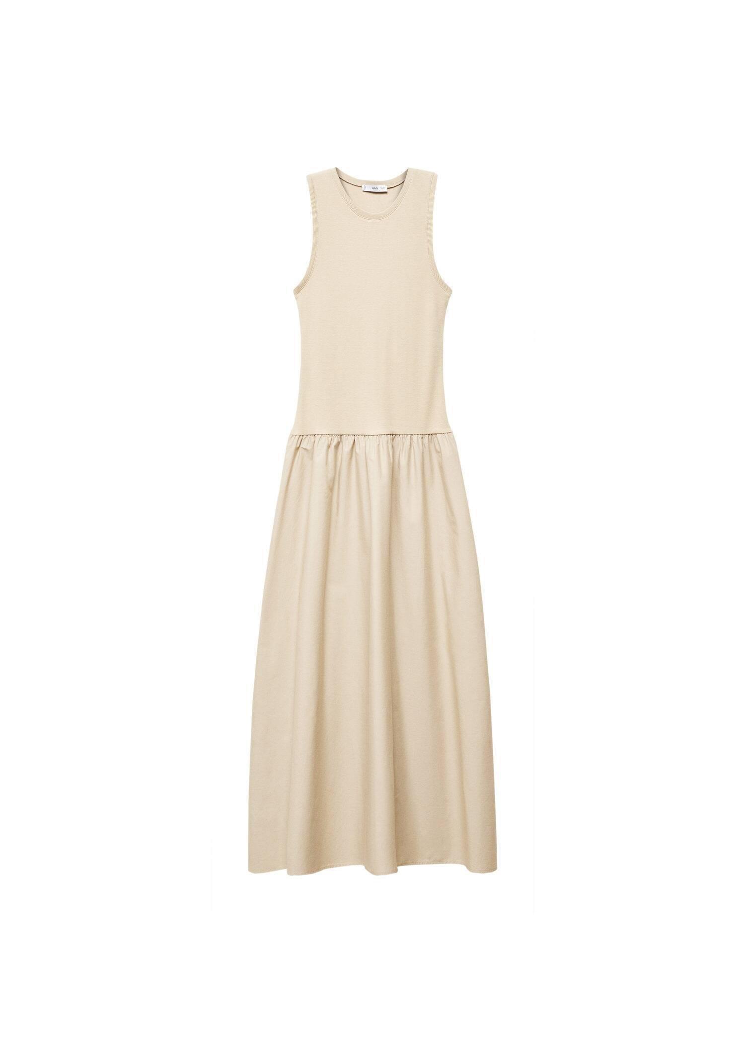 Beige A-Line Dress, , large image number 3