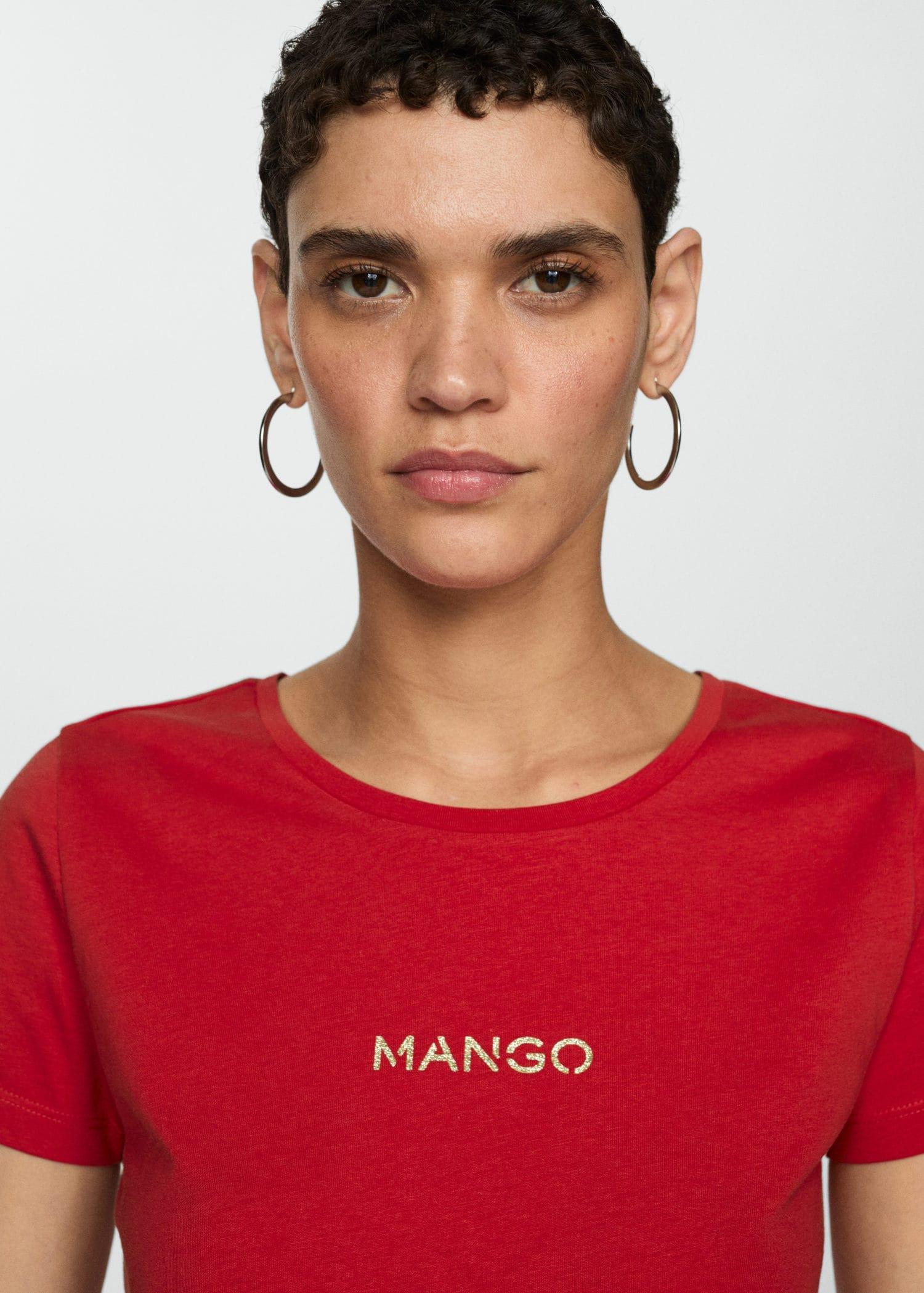 Red Logo Cotton T-Shirt, , large image number 1