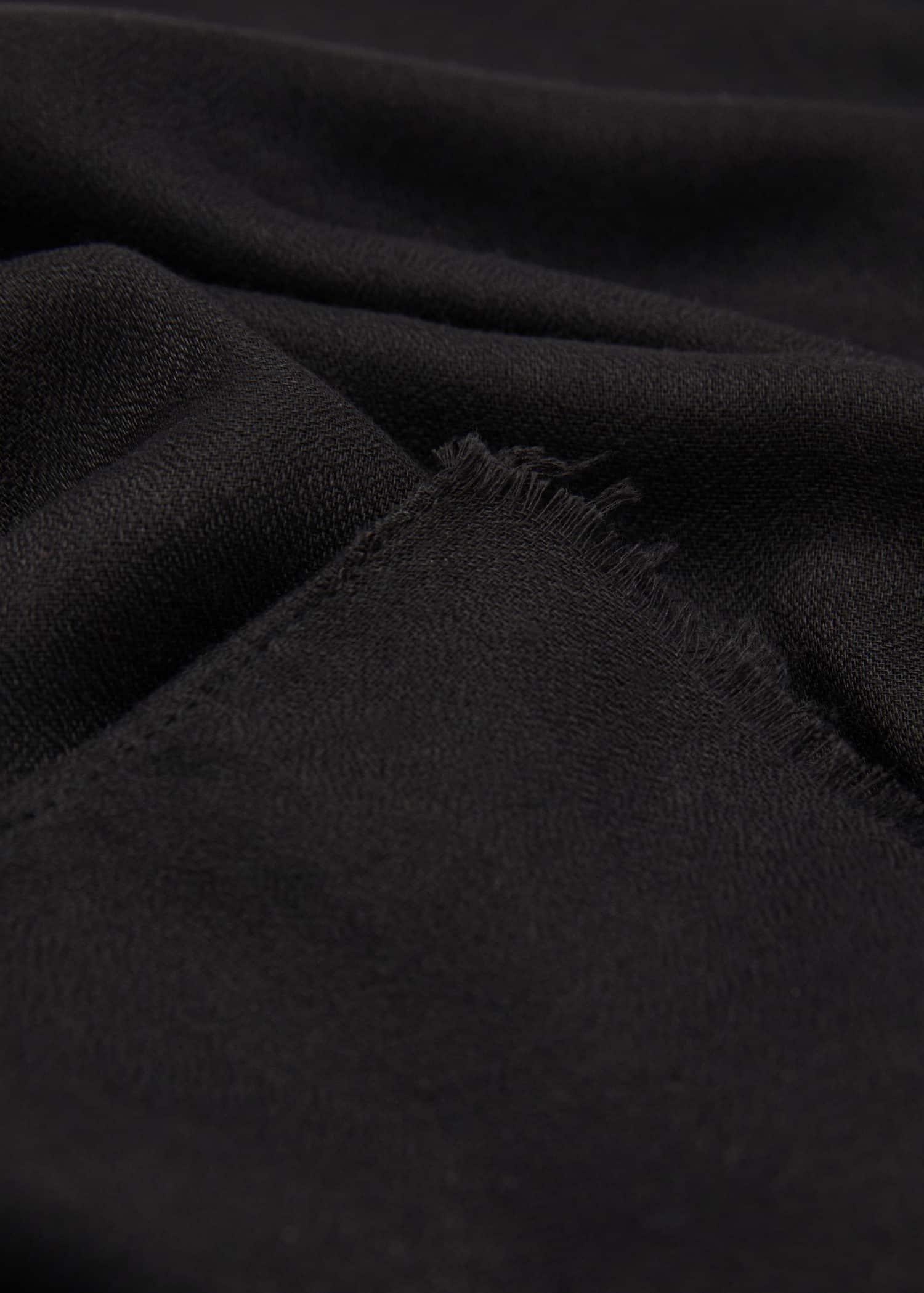 Black Flowy Scarf, 0201_99, large image number 0