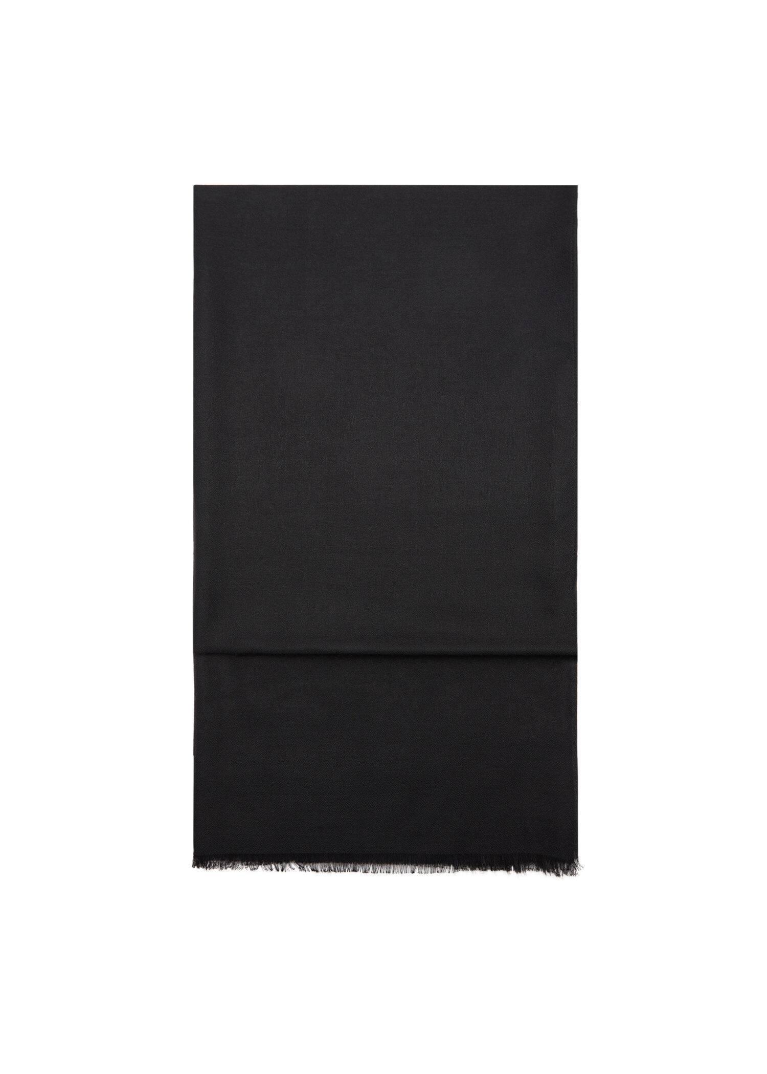 Black Flowy Scarf, 0201_99, large image number 2