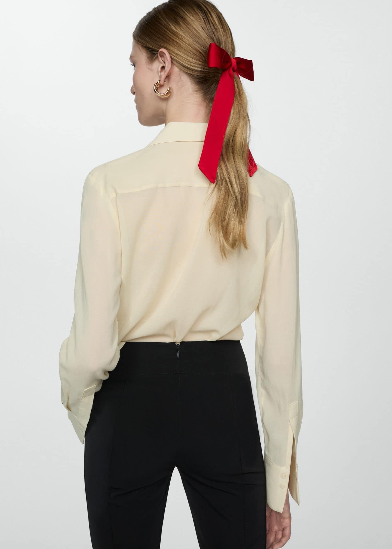 Red Bow Hairclip, Red, large image number 1