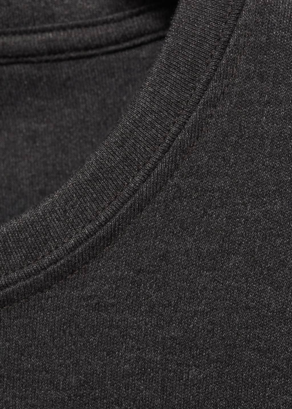 Grey Long Sleeve Cotton T-Shirt, , large image number 2