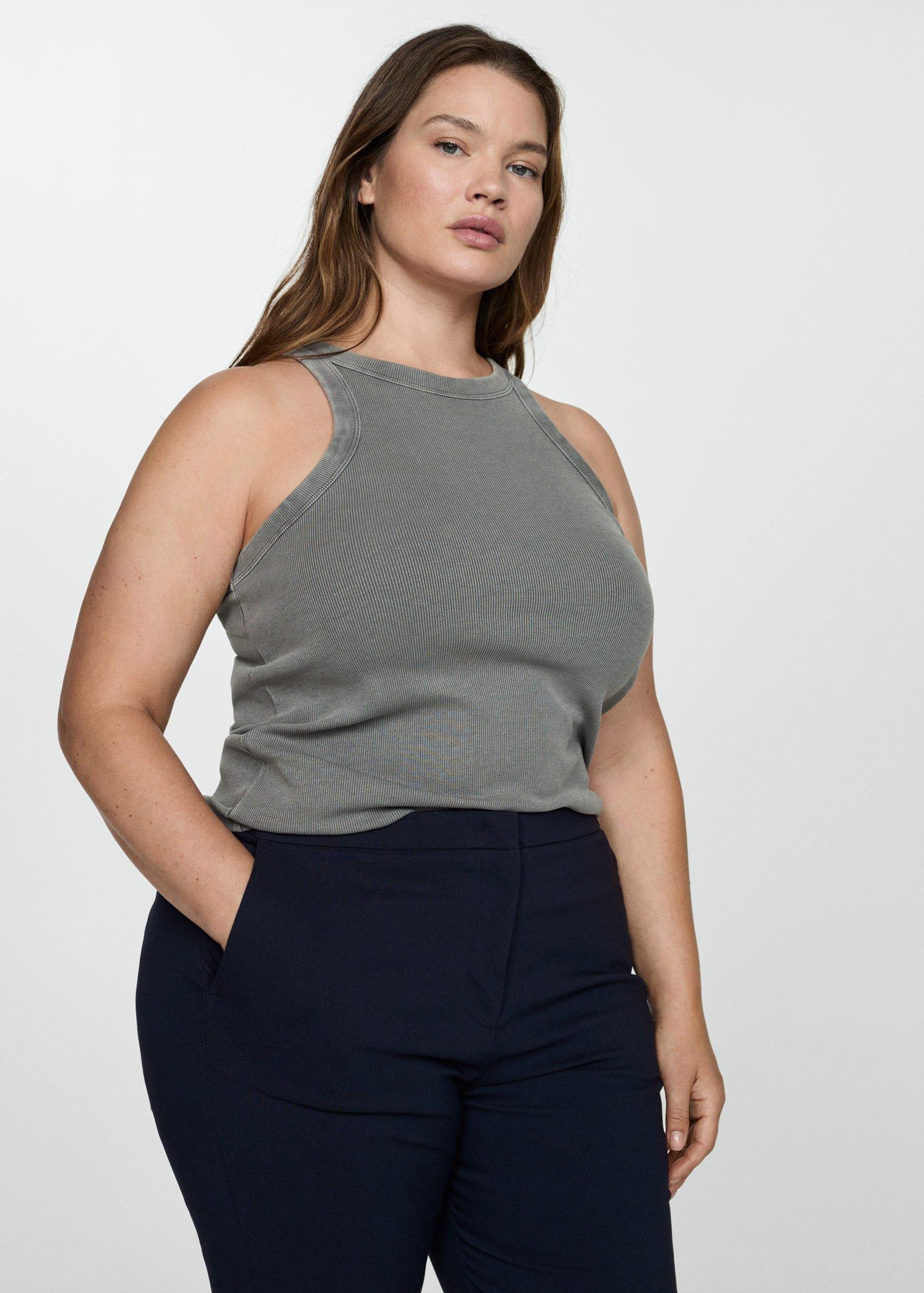 Navy Crop Skinny Trousers, , large image number 2