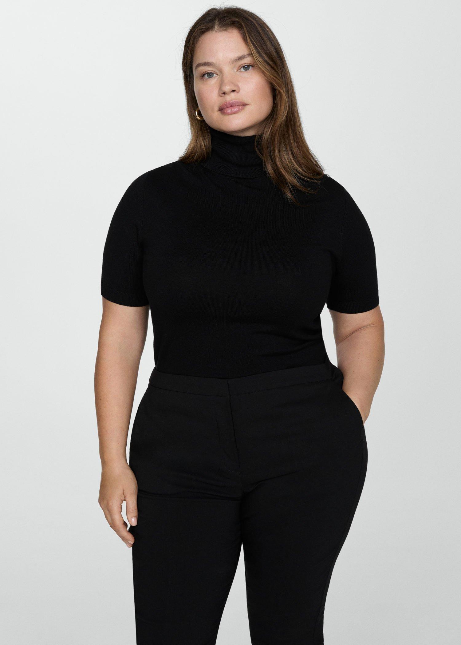 Black Crop Skinny Trousers, , large image number 0